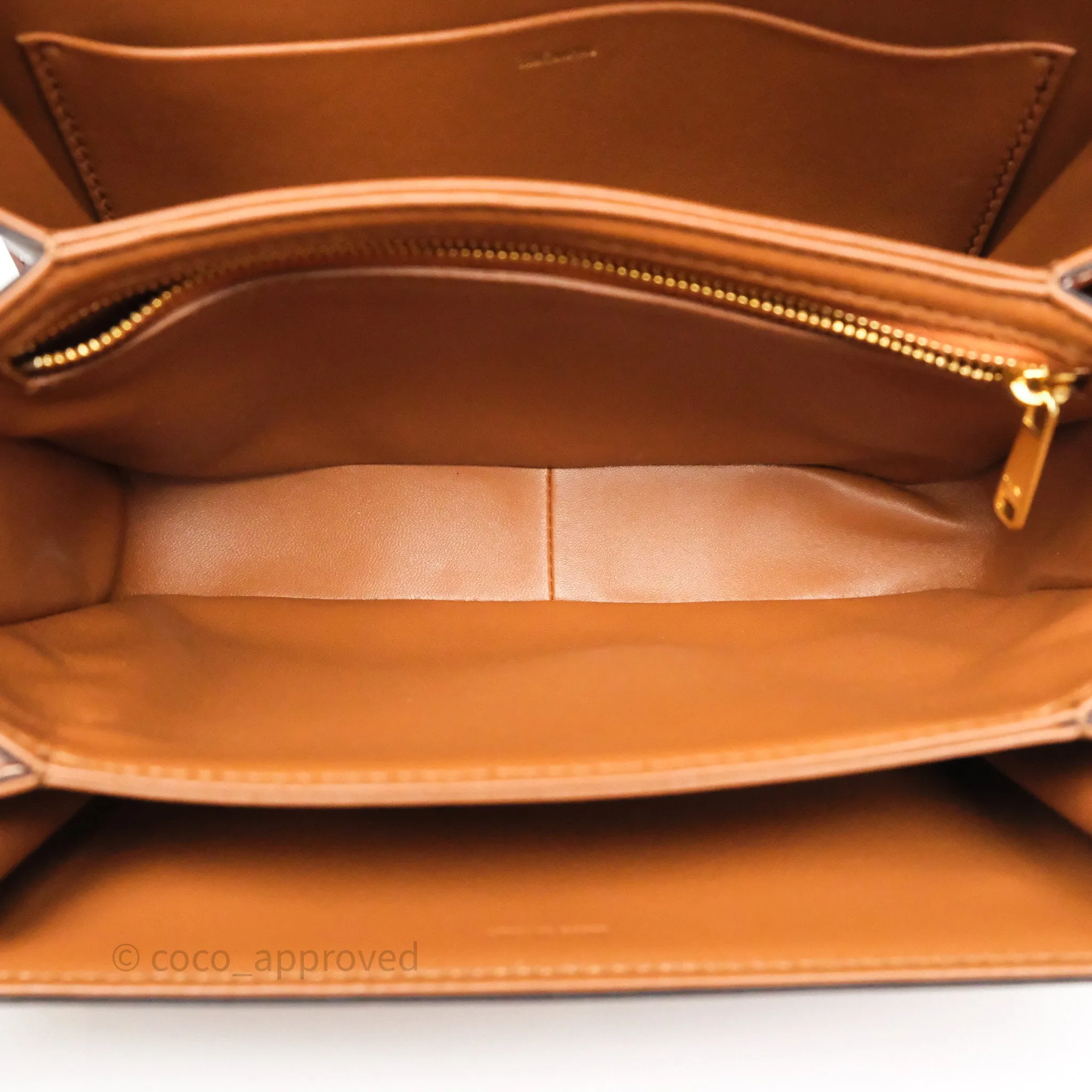 Celine Medium Triomphe Bag Tan Natural Calfskin