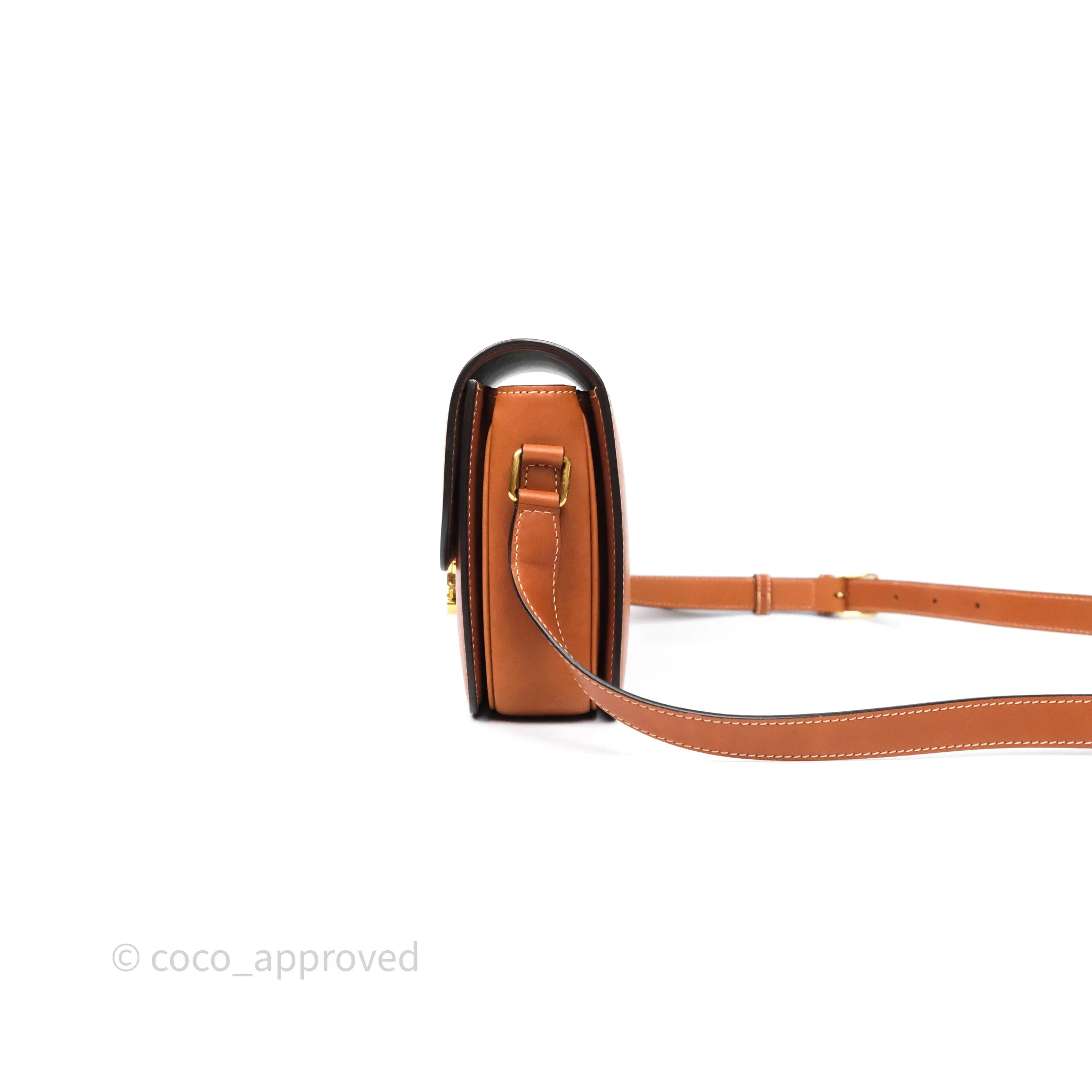 Celine Medium Triomphe Bag Tan Natural Calfskin