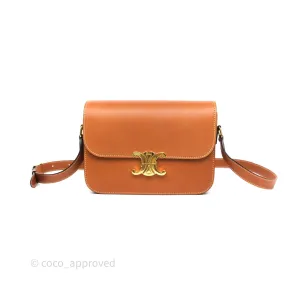 Celine Medium Triomphe Bag Tan Natural Calfskin