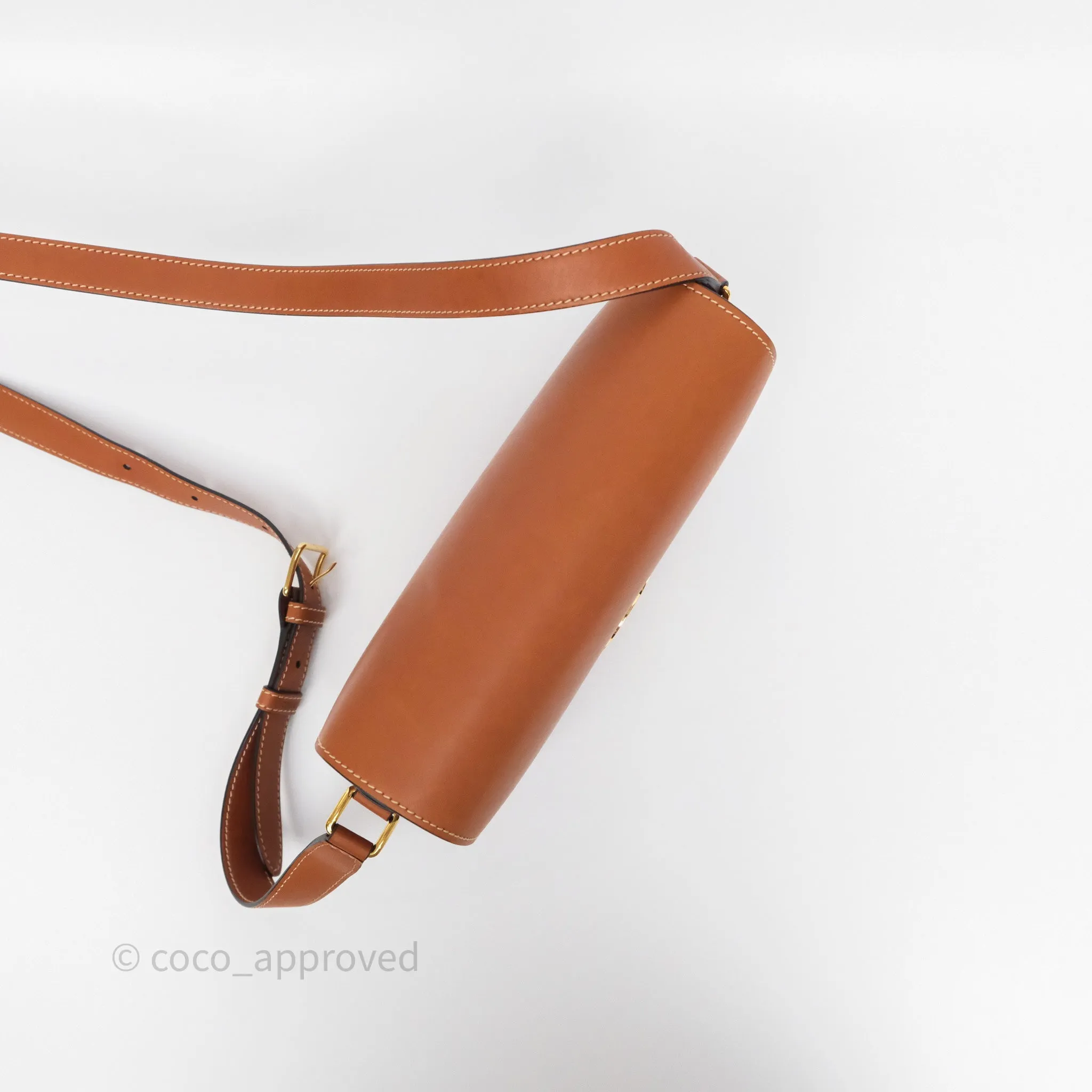 Celine Medium Triomphe Bag Tan Natural Calfskin