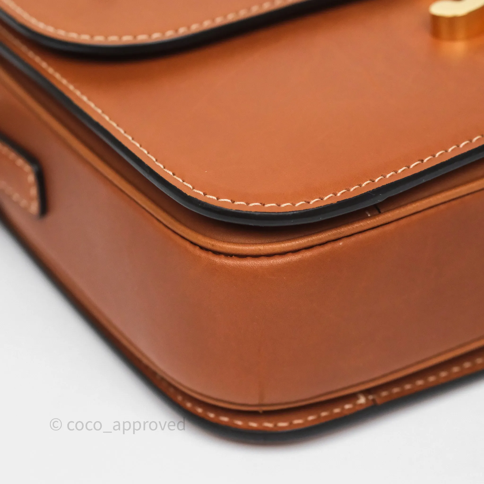 Celine Medium Triomphe Bag Tan Natural Calfskin