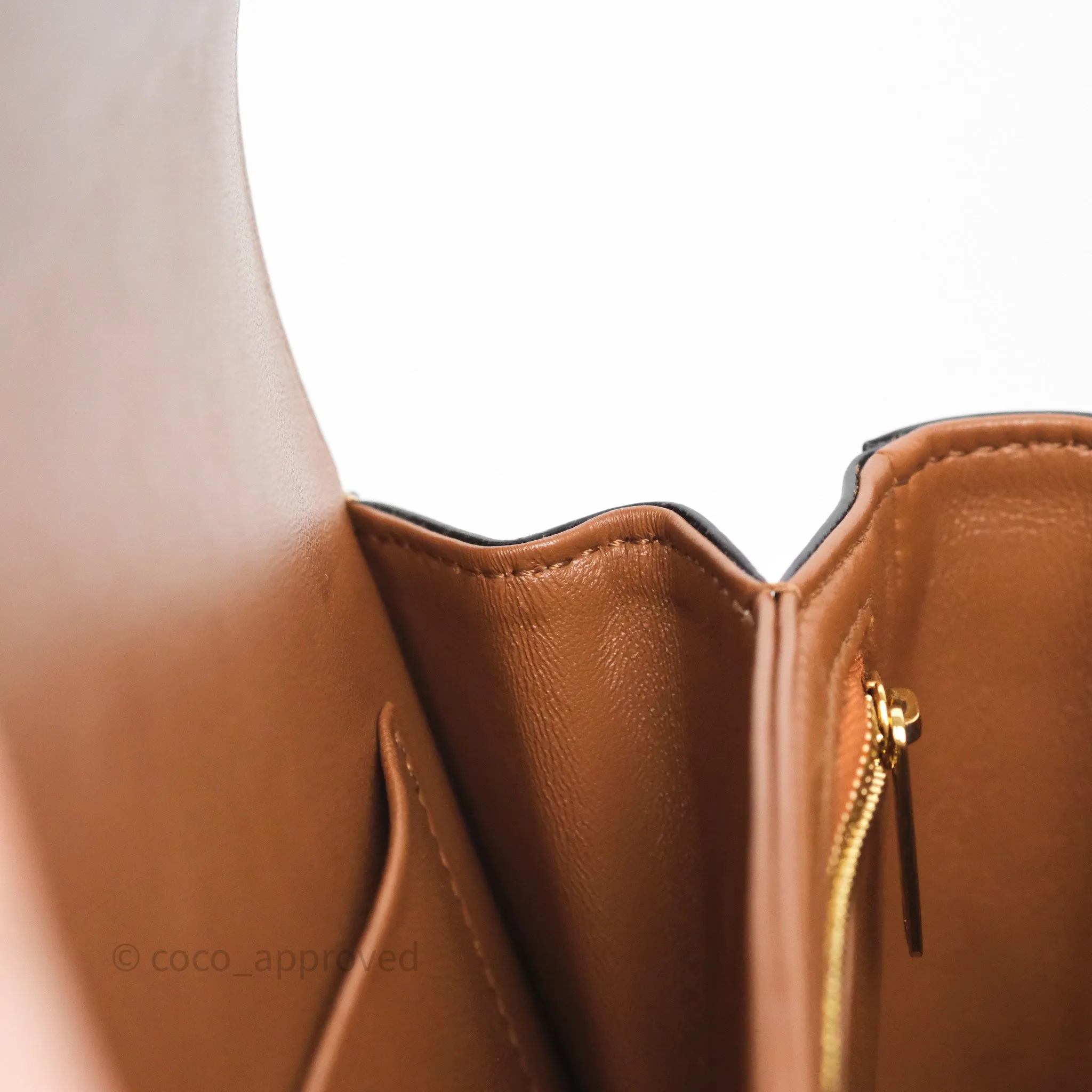 Celine Medium Triomphe Bag Tan Natural Calfskin