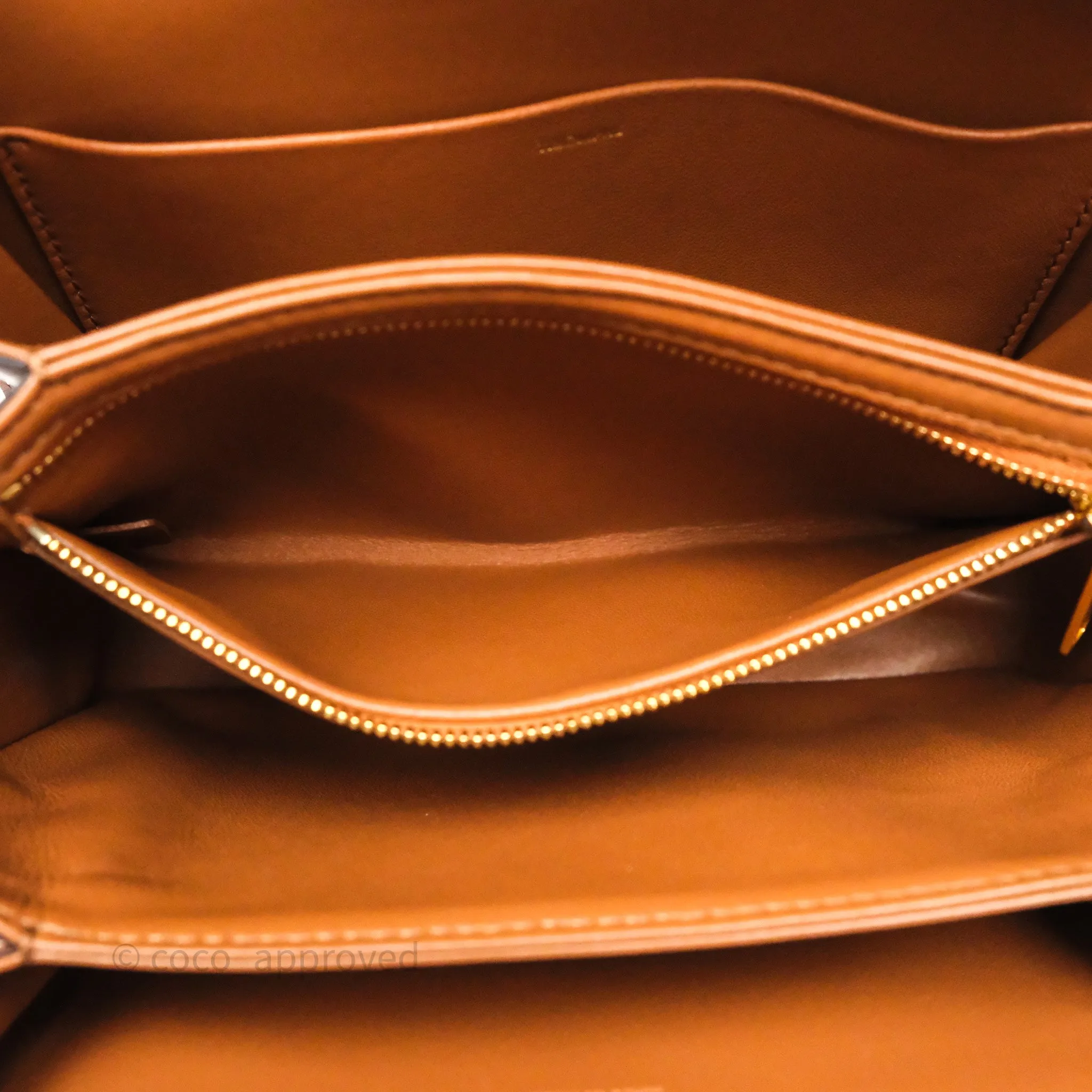 Celine Medium Triomphe Bag Tan Natural Calfskin