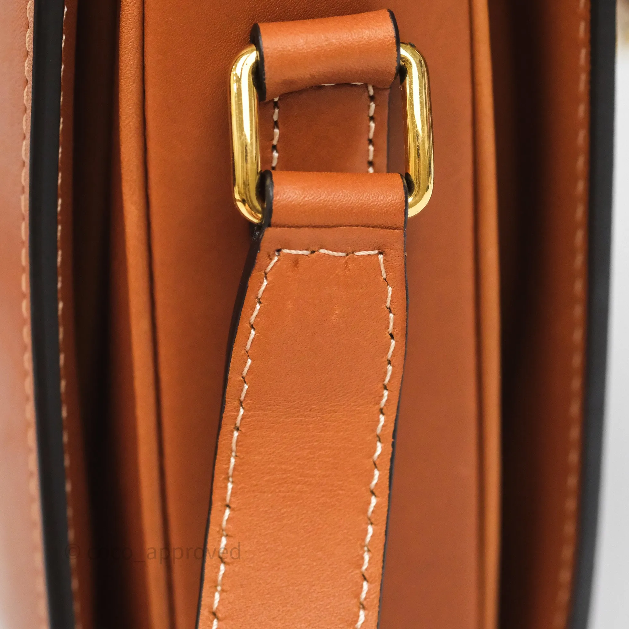 Celine Medium Triomphe Bag Tan Natural Calfskin