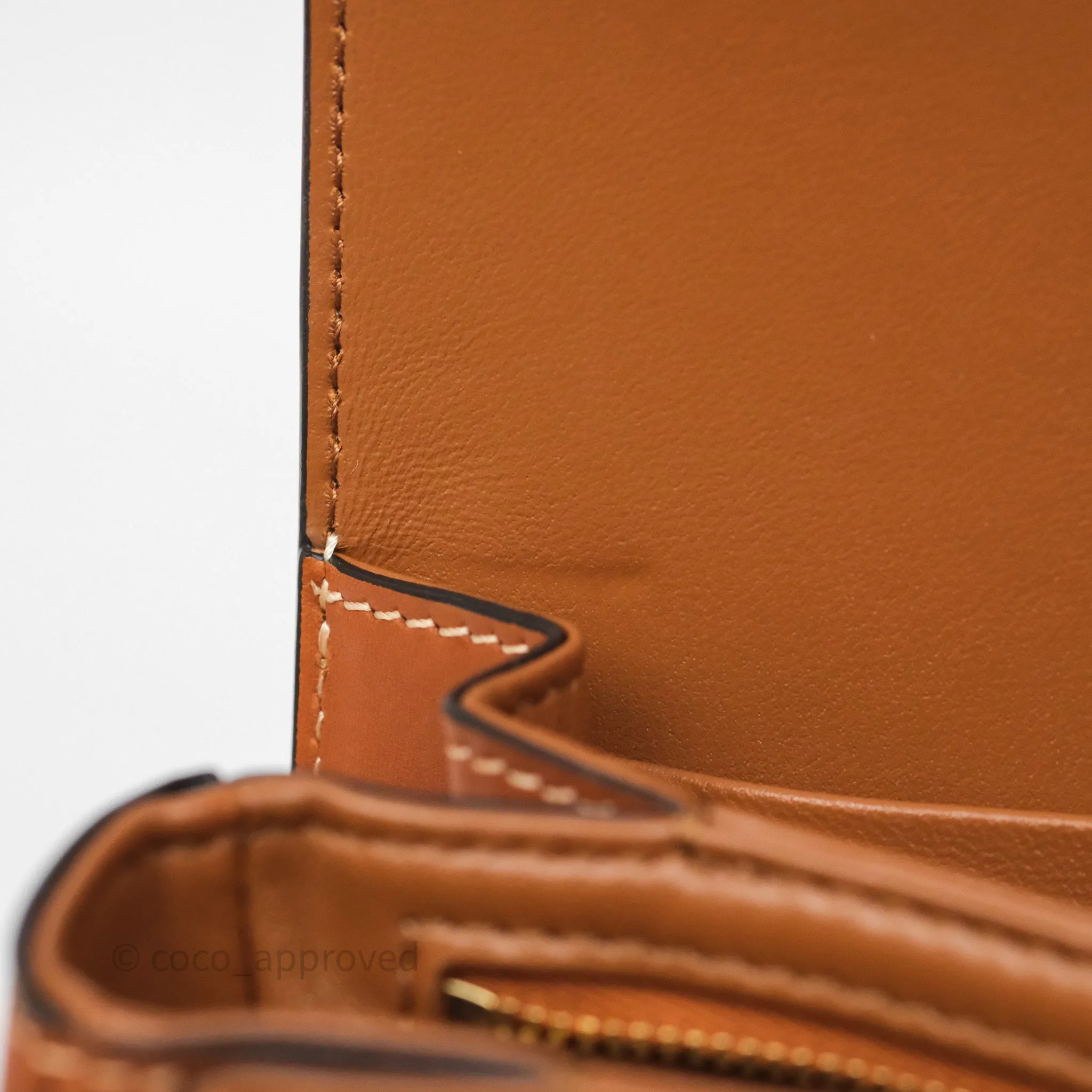 Celine Medium Triomphe Bag Tan Natural Calfskin