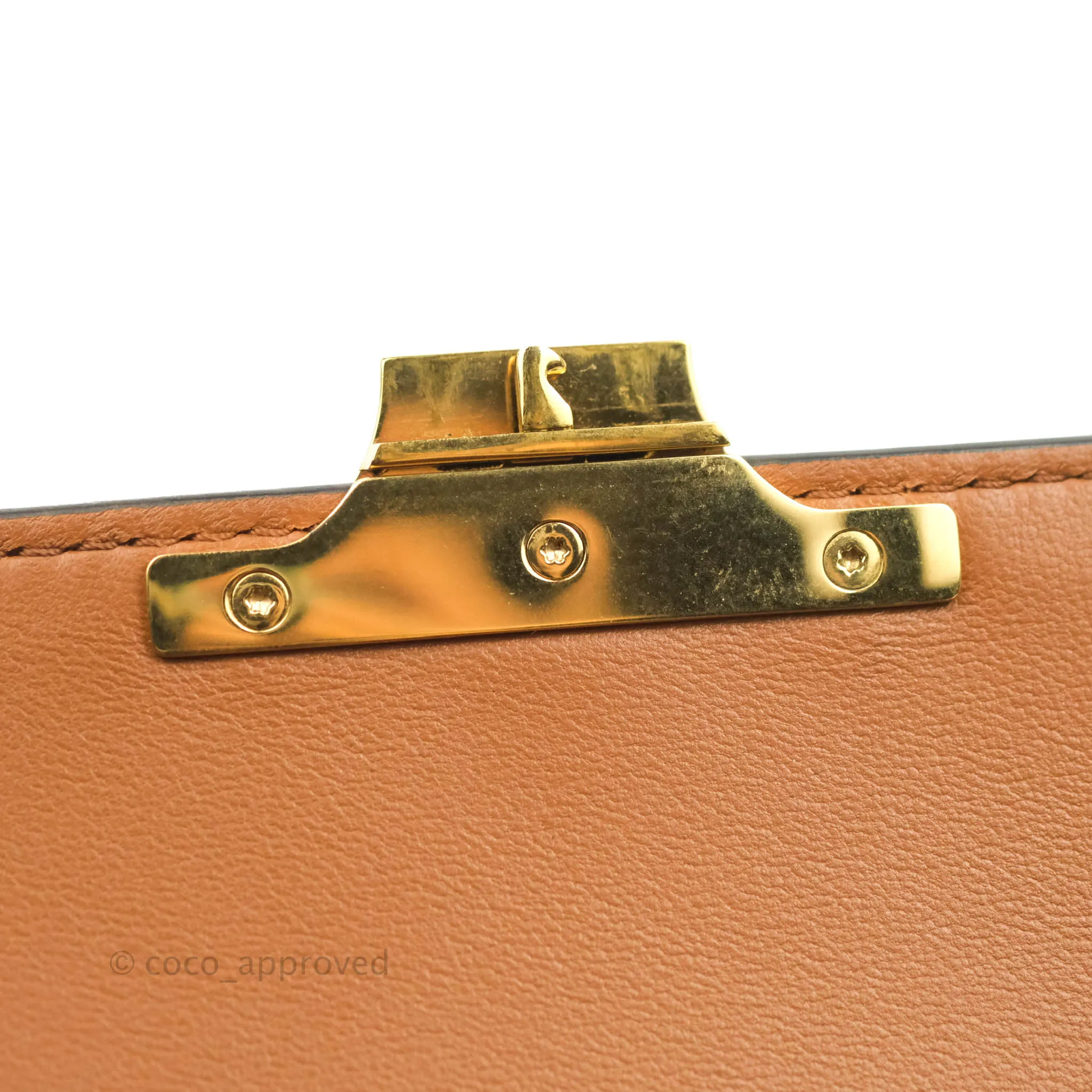 Celine Medium Triomphe Bag Tan Shiny Calfskin