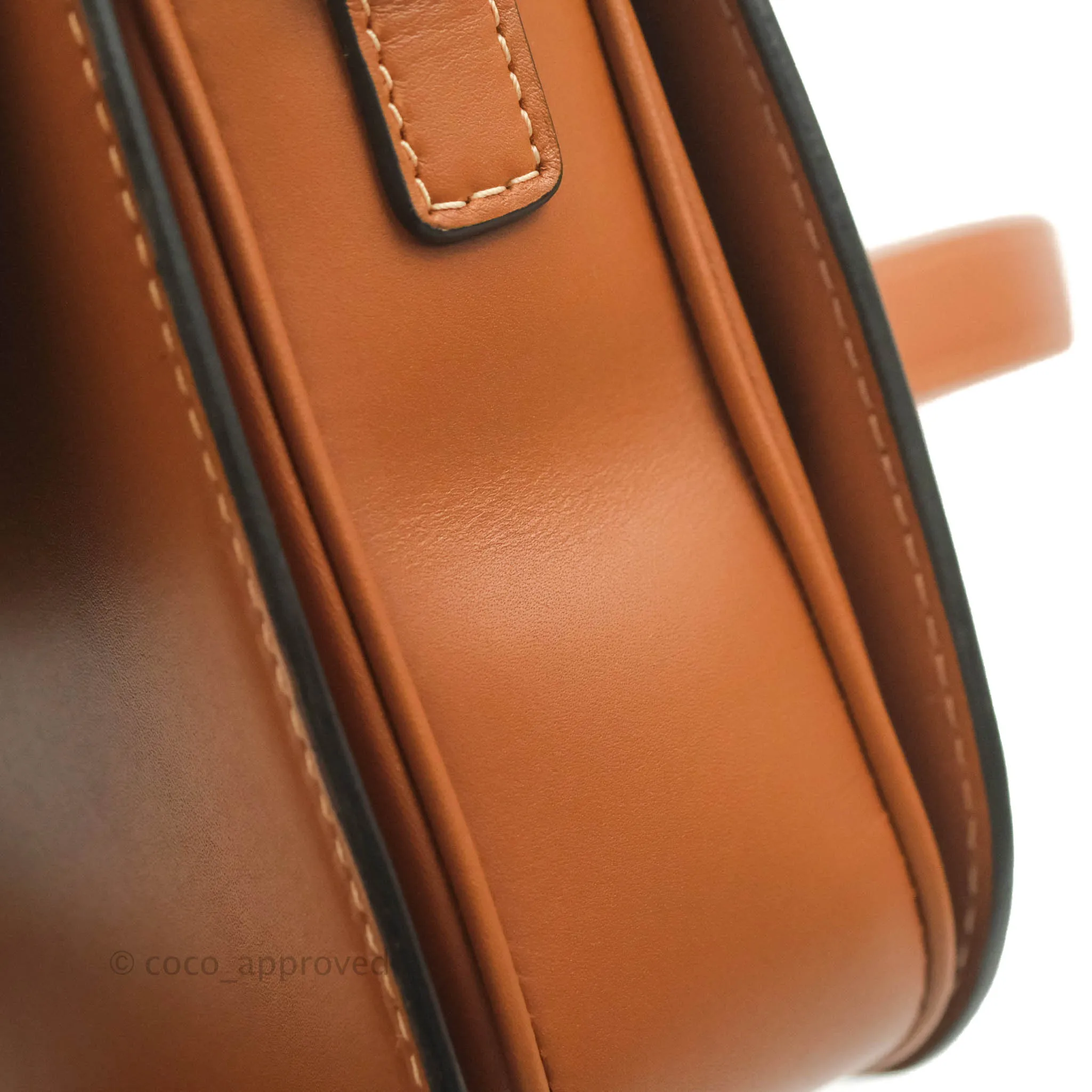 Celine Medium Triomphe Bag Tan Shiny Calfskin
