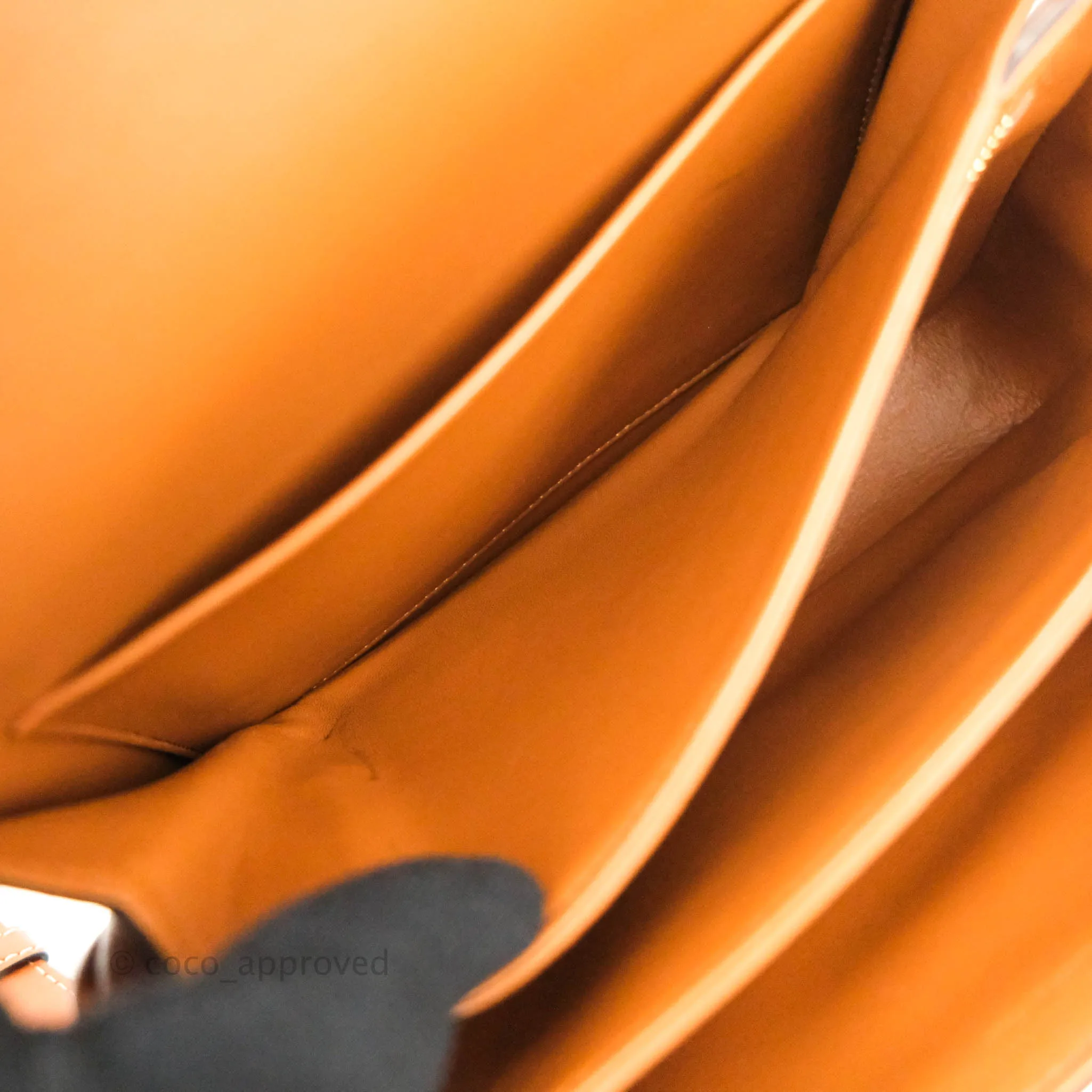 Celine Medium Triomphe Bag Tan Shiny Calfskin