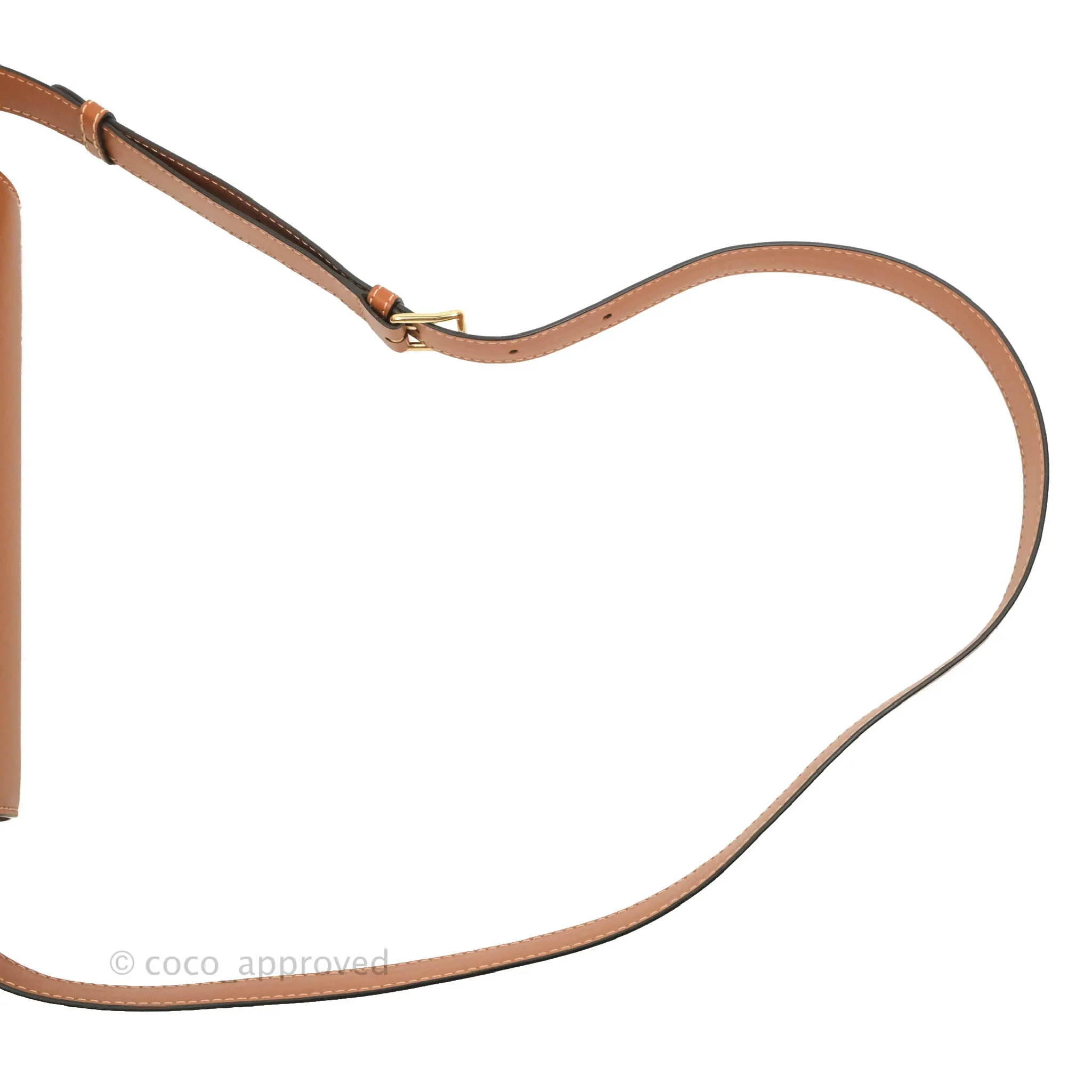 Celine Medium Triomphe Bag Tan Shiny Calfskin