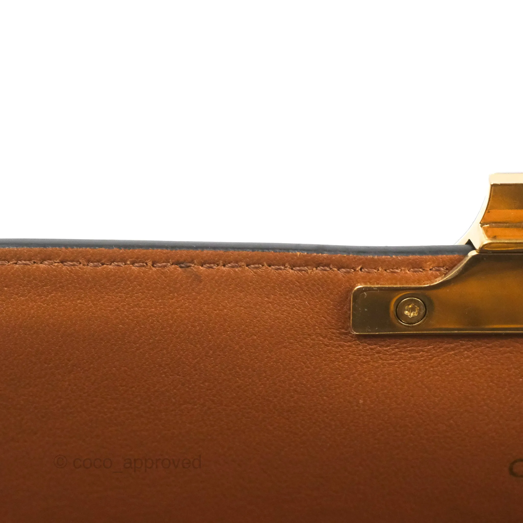Celine Medium Triomphe Bag Triomphe Canvas Tan Calfskin