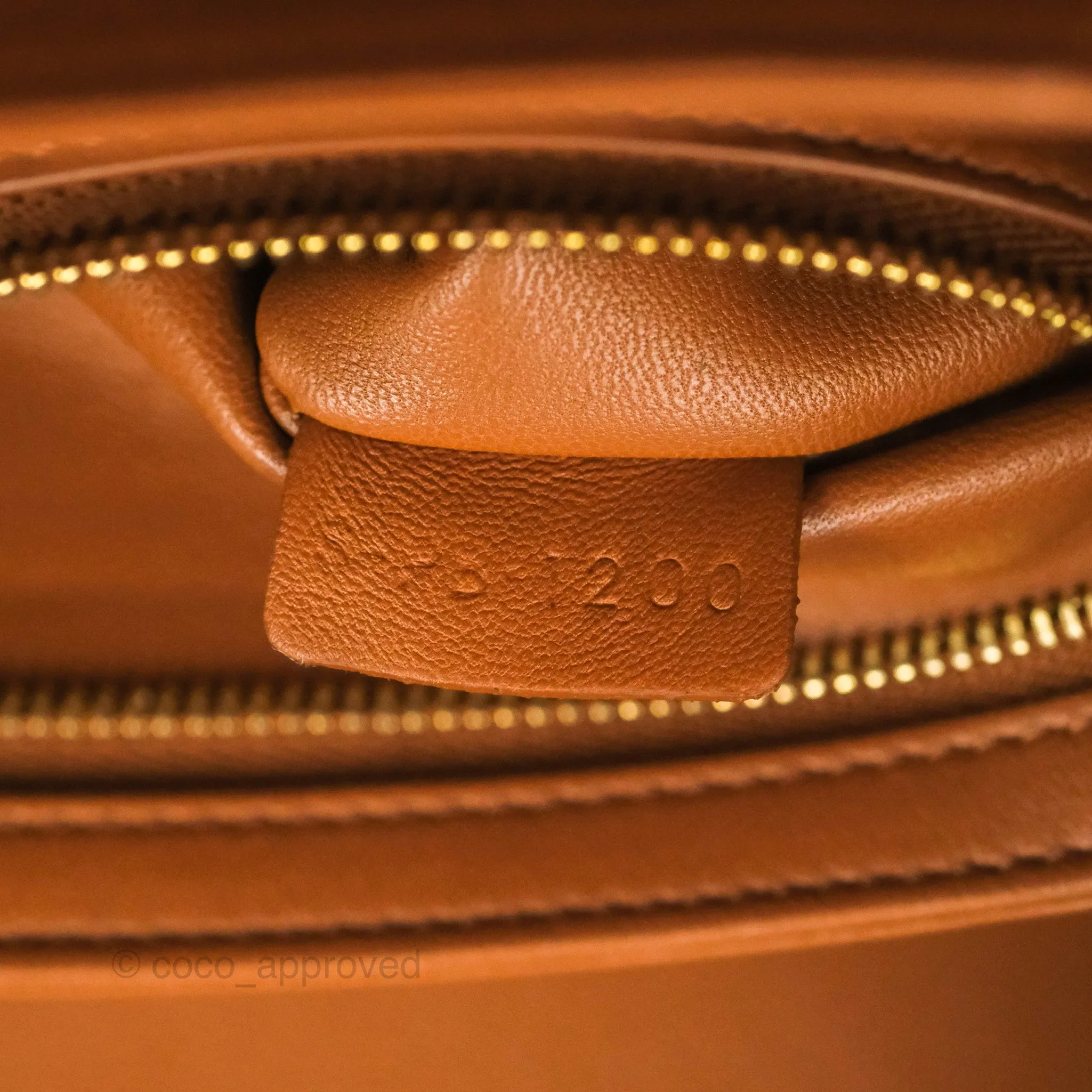 Celine Medium Triomphe Bag Triomphe Canvas Tan Calfskin
