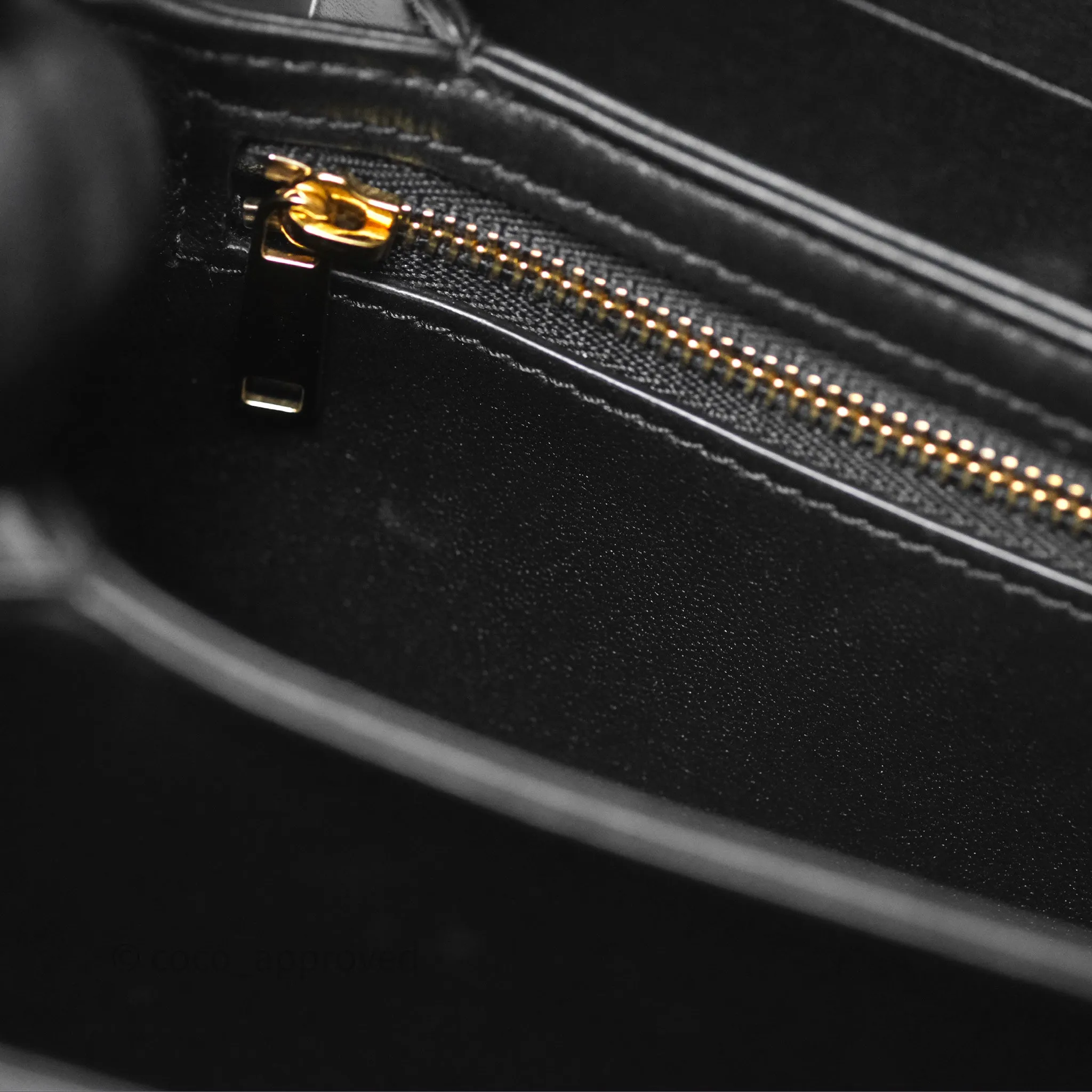 Celine Medium Triomphe Black Shiny Calfskin