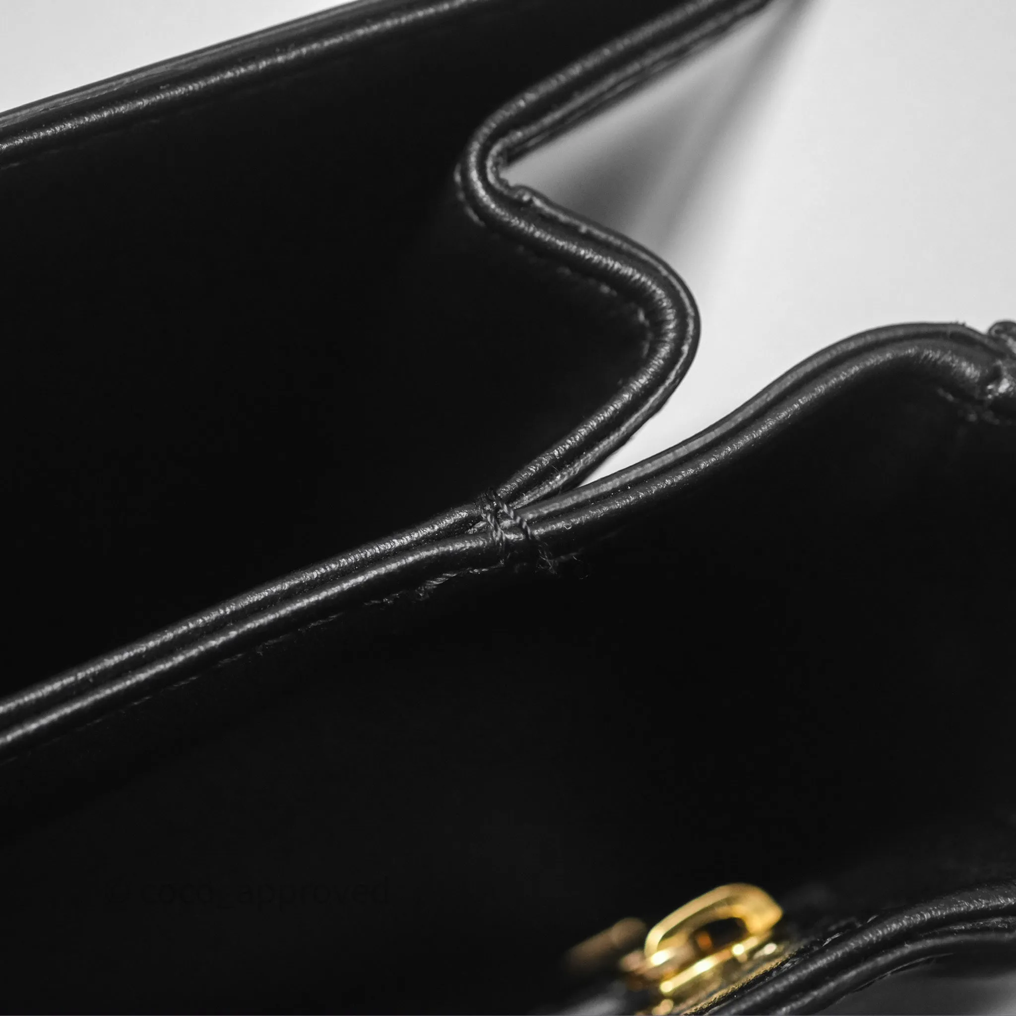 Celine Medium Triomphe Black Shiny Calfskin
