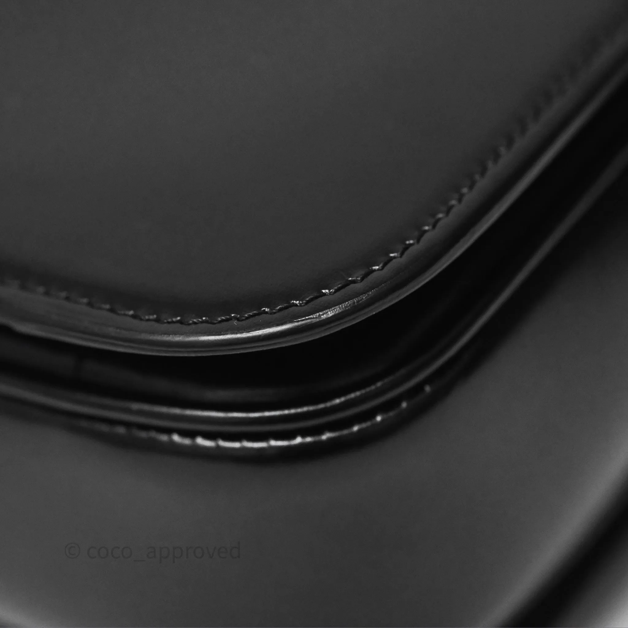 Celine Medium Triomphe Black Shiny Calfskin