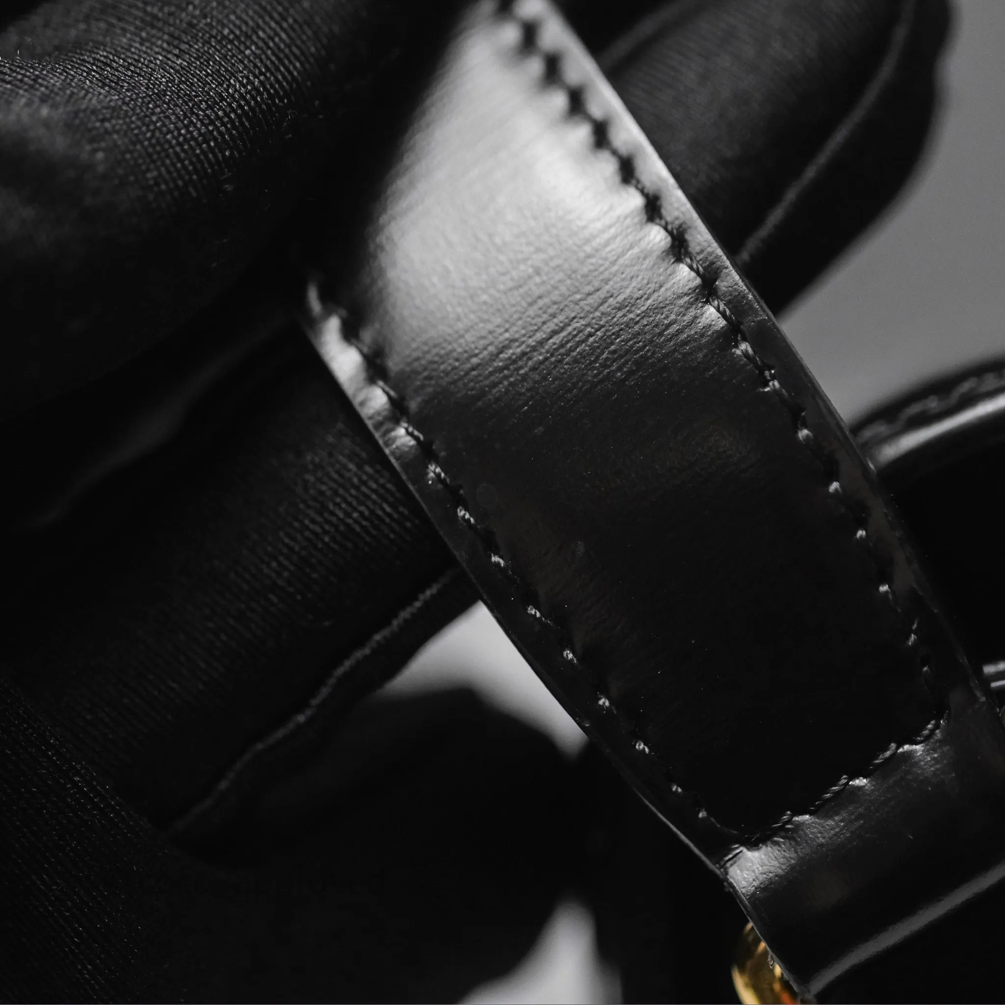 Celine Medium Triomphe Black Shiny Calfskin