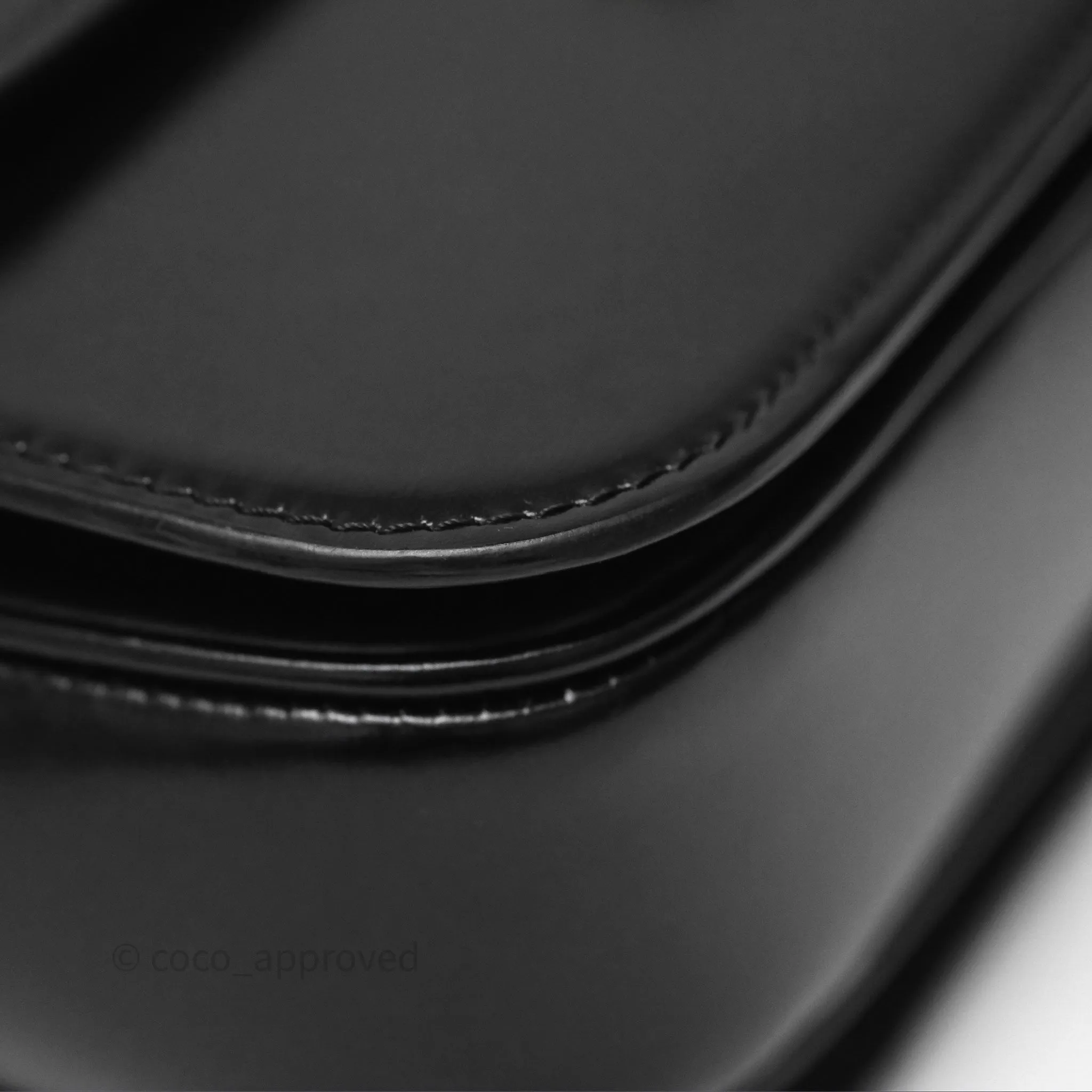 Celine Medium Triomphe Black Shiny Calfskin