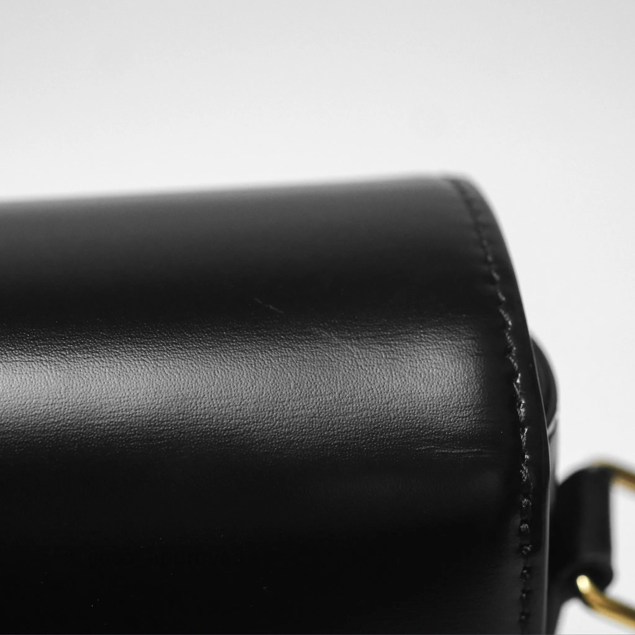 Celine Medium Triomphe Black Shiny Calfskin