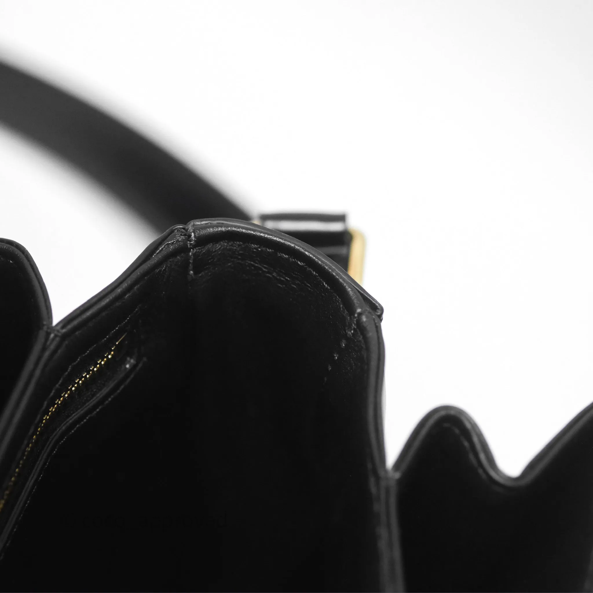 Celine Medium Triomphe Black Shiny Calfskin