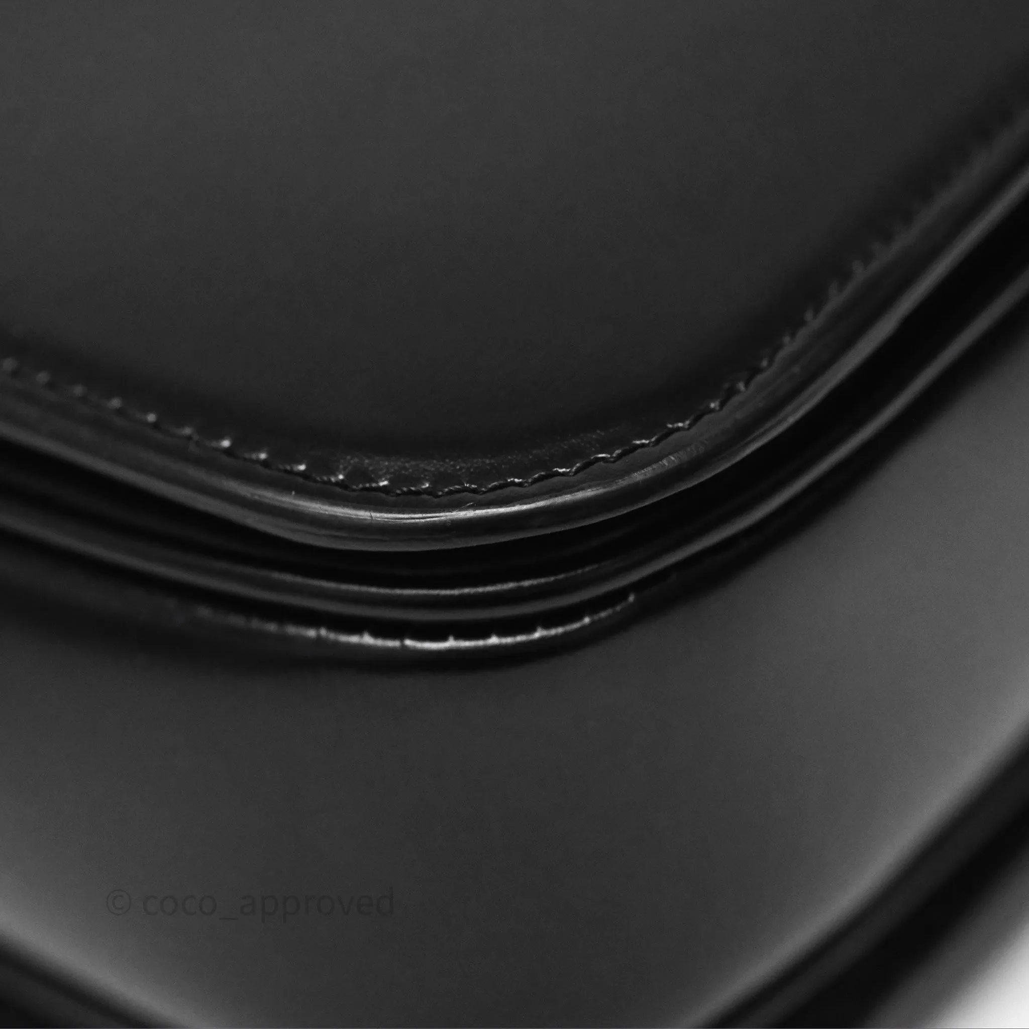 Celine Medium Triomphe Black Shiny Calfskin