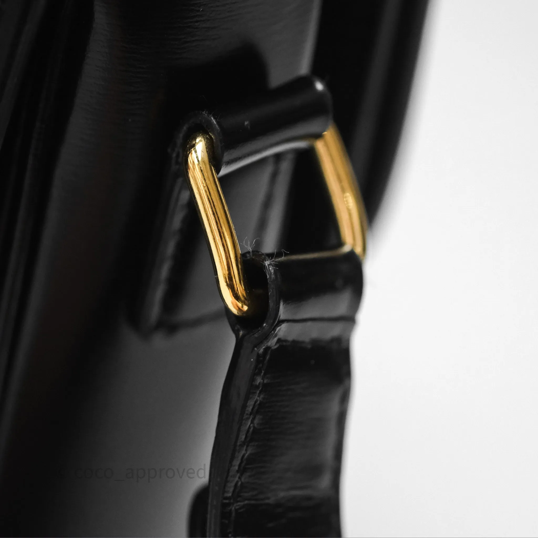Celine Medium Triomphe Black Shiny Calfskin