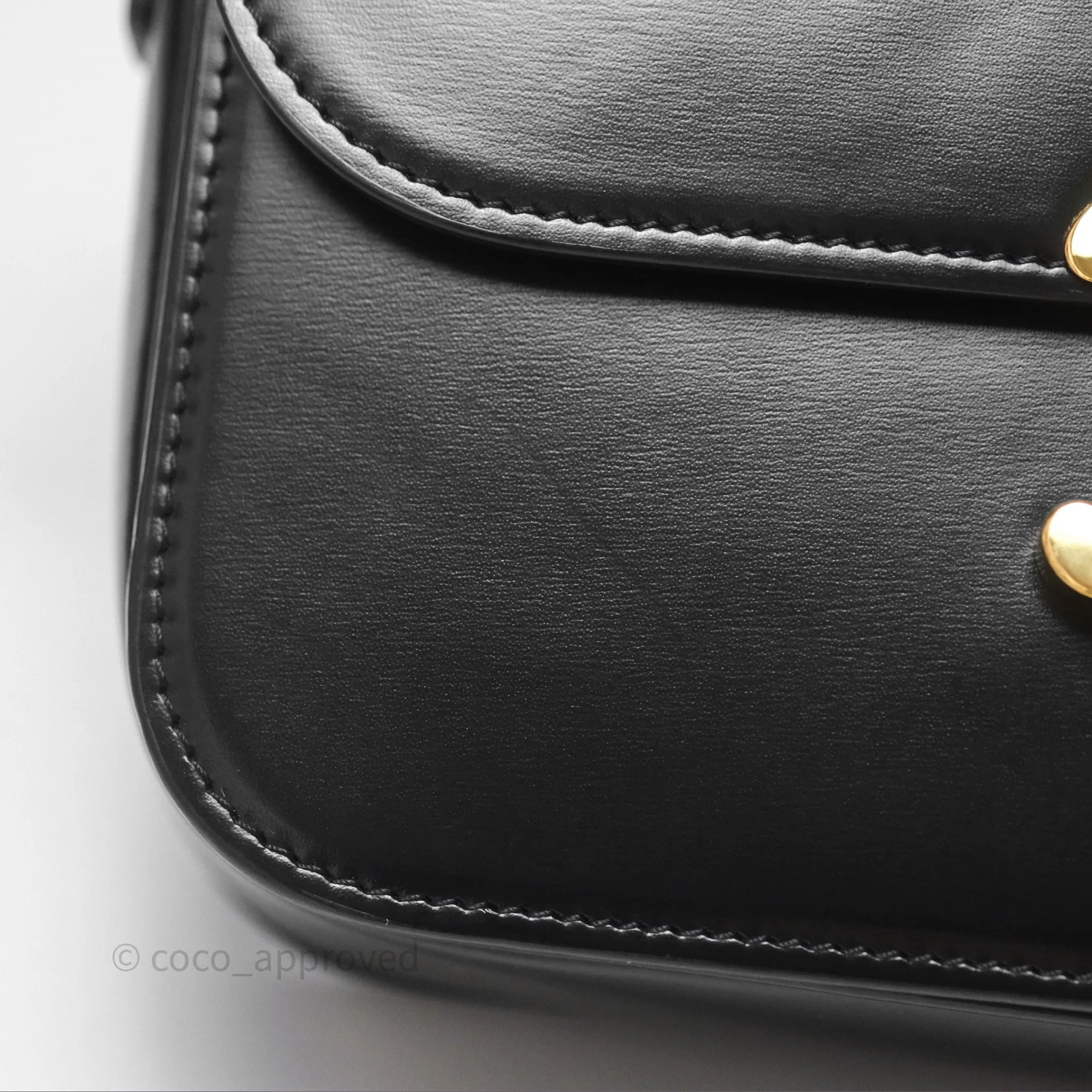 Celine Medium Triomphe Black Shiny Calfskin