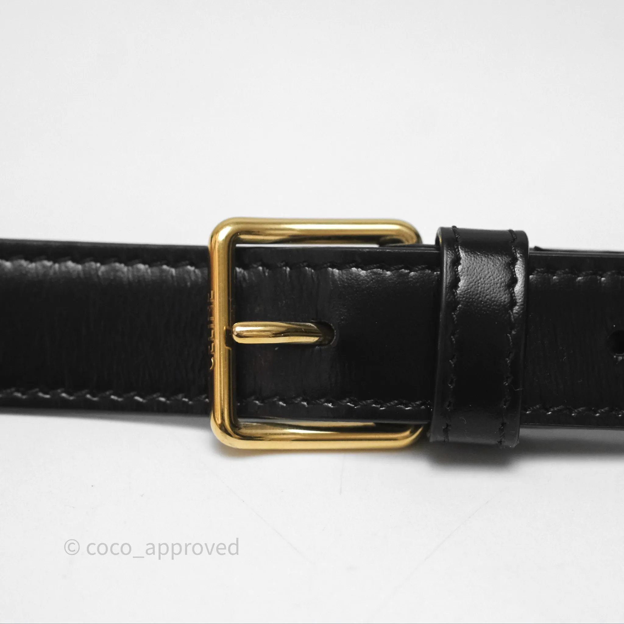 Celine Medium Triomphe Black Shiny Calfskin