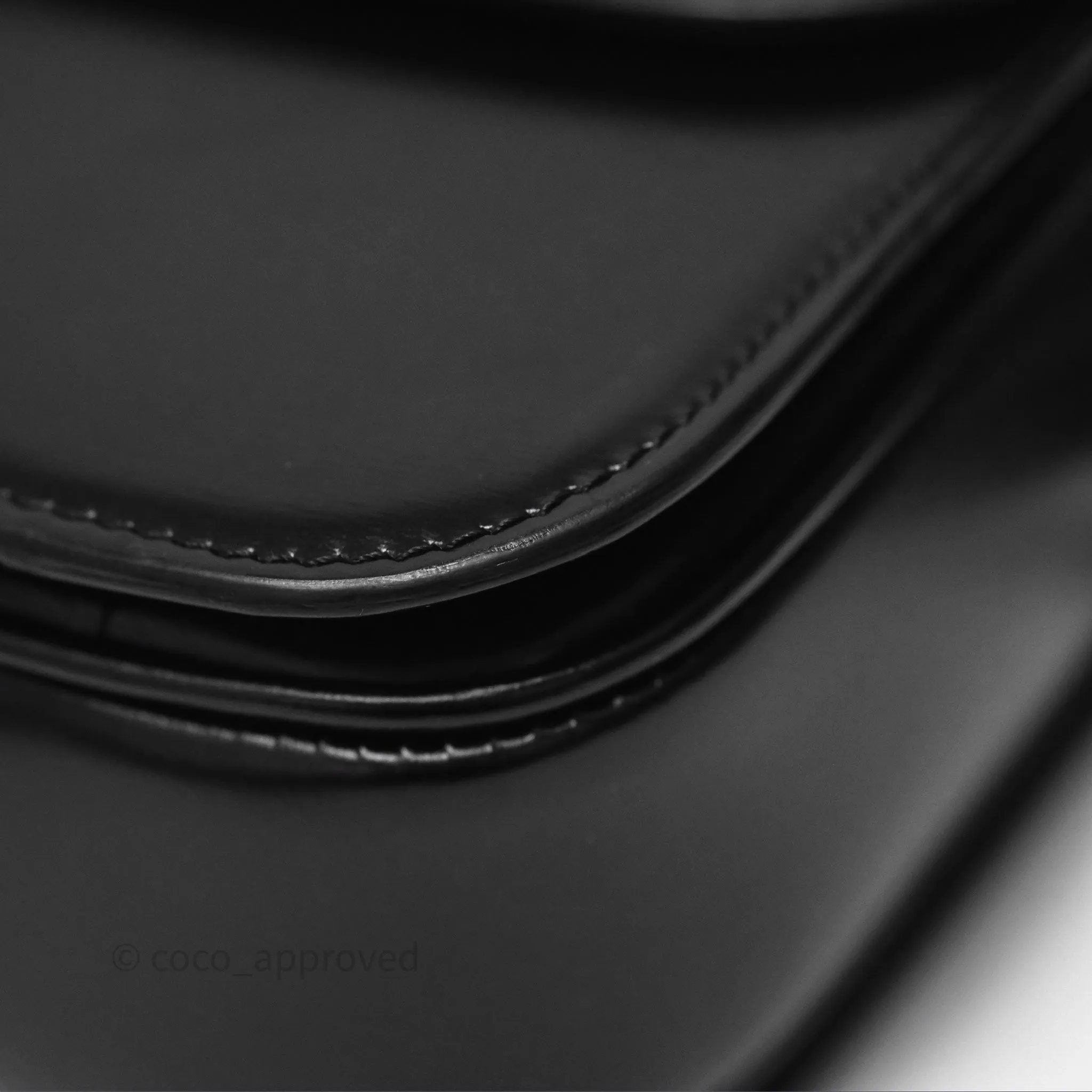 Celine Medium Triomphe Black Shiny Calfskin