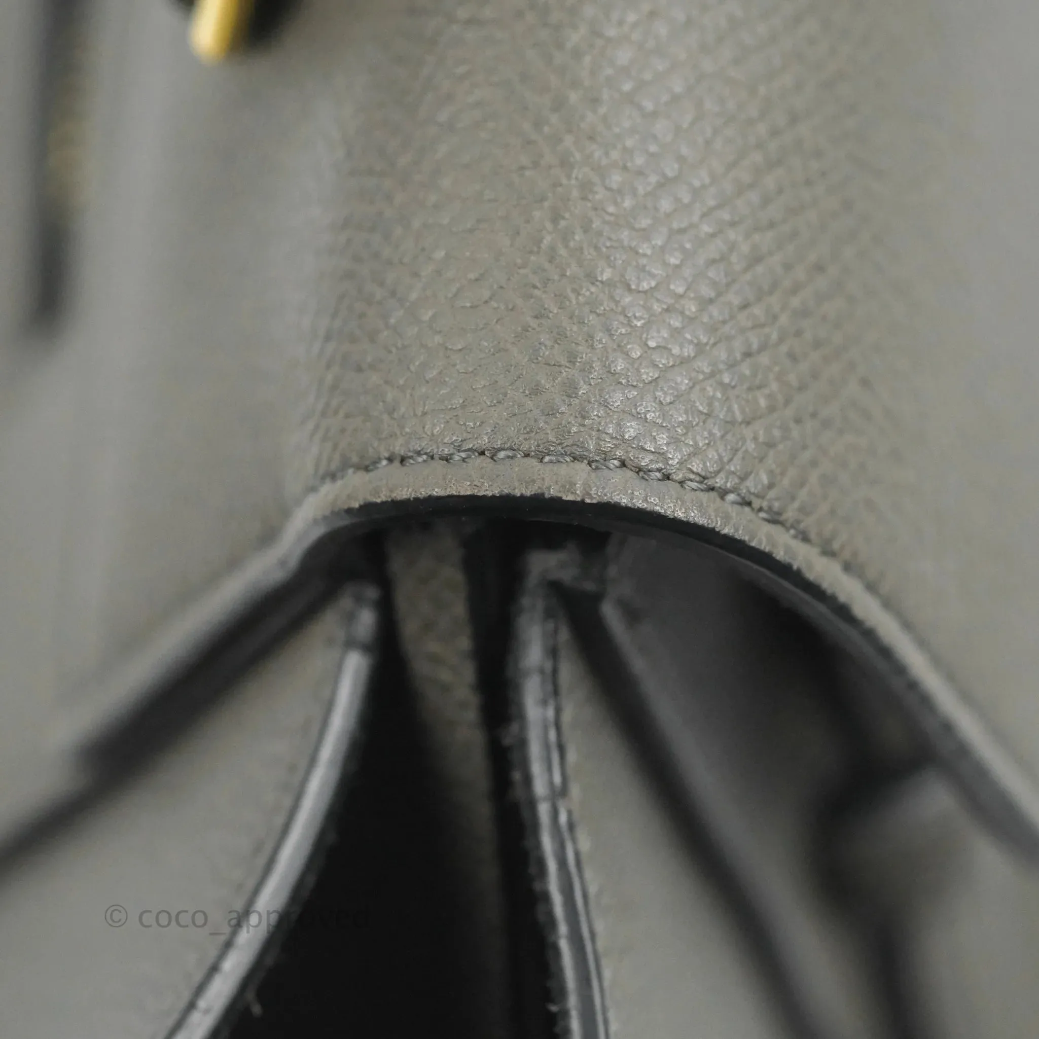 Celine Mini Belt Bag Grey Grained Calfskin Gold Hardware