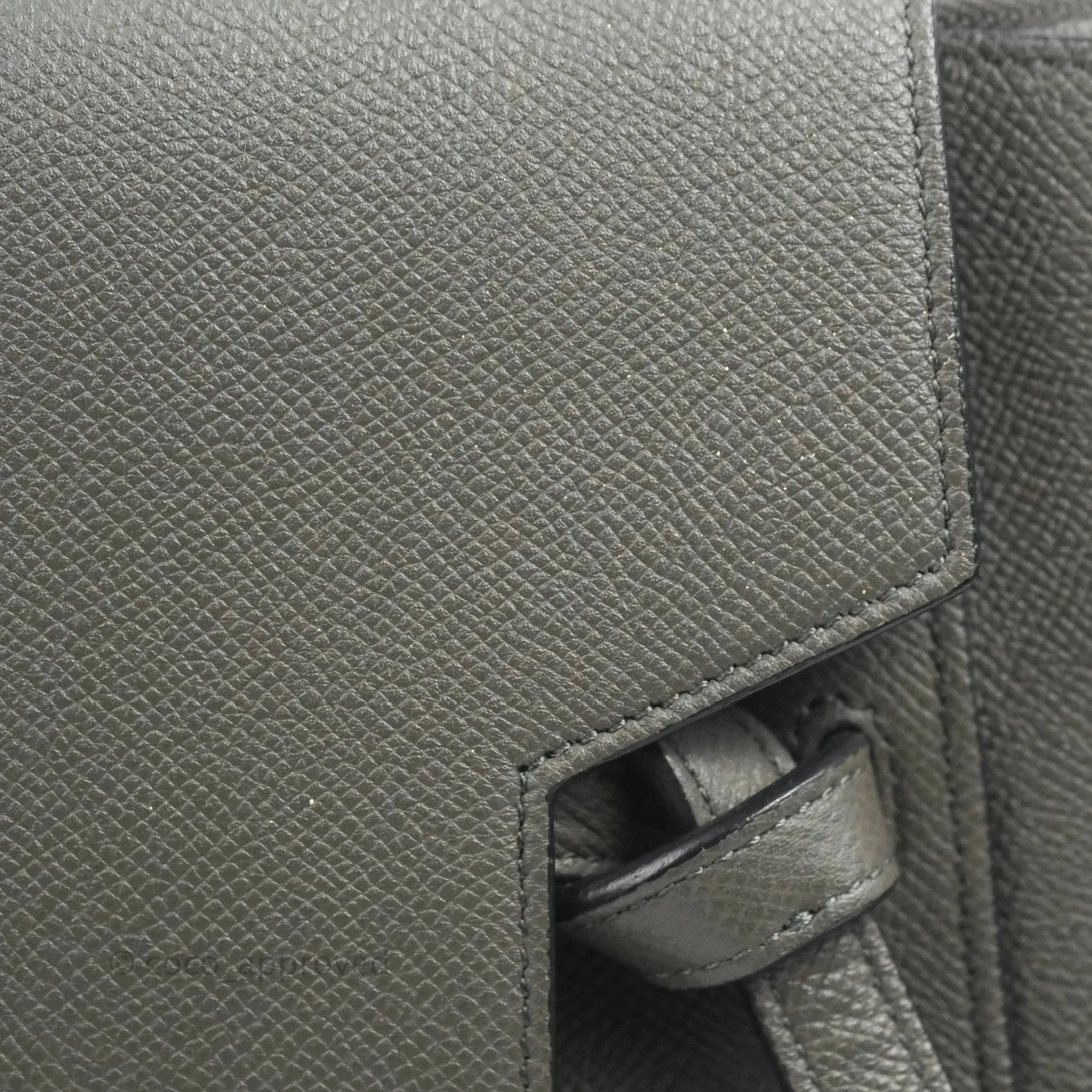 Celine Mini Belt Bag Grey Grained Calfskin Gold Hardware