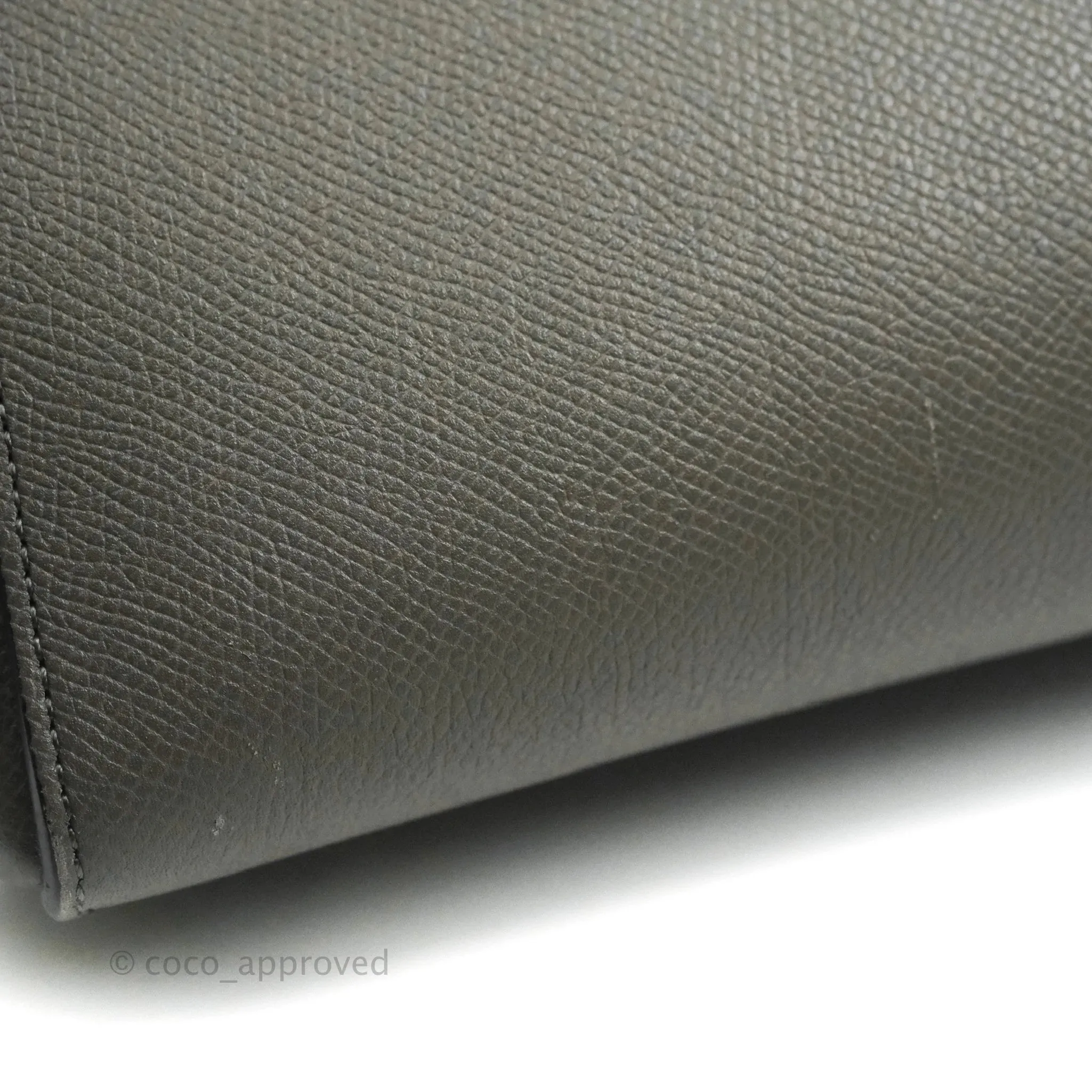 Celine Mini Belt Bag Grey Grained Calfskin Gold Hardware