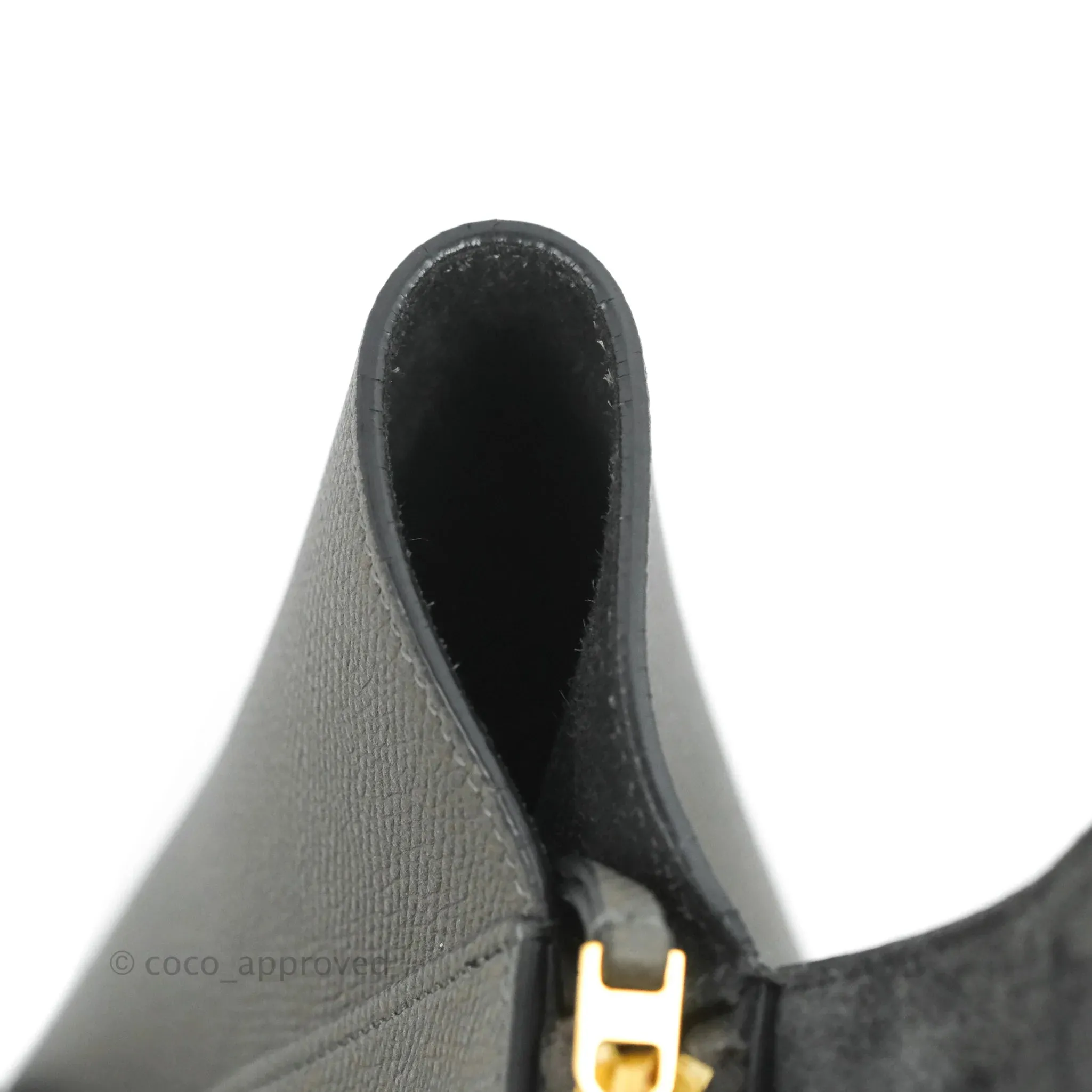 Celine Mini Belt Bag Grey Grained Calfskin Gold Hardware