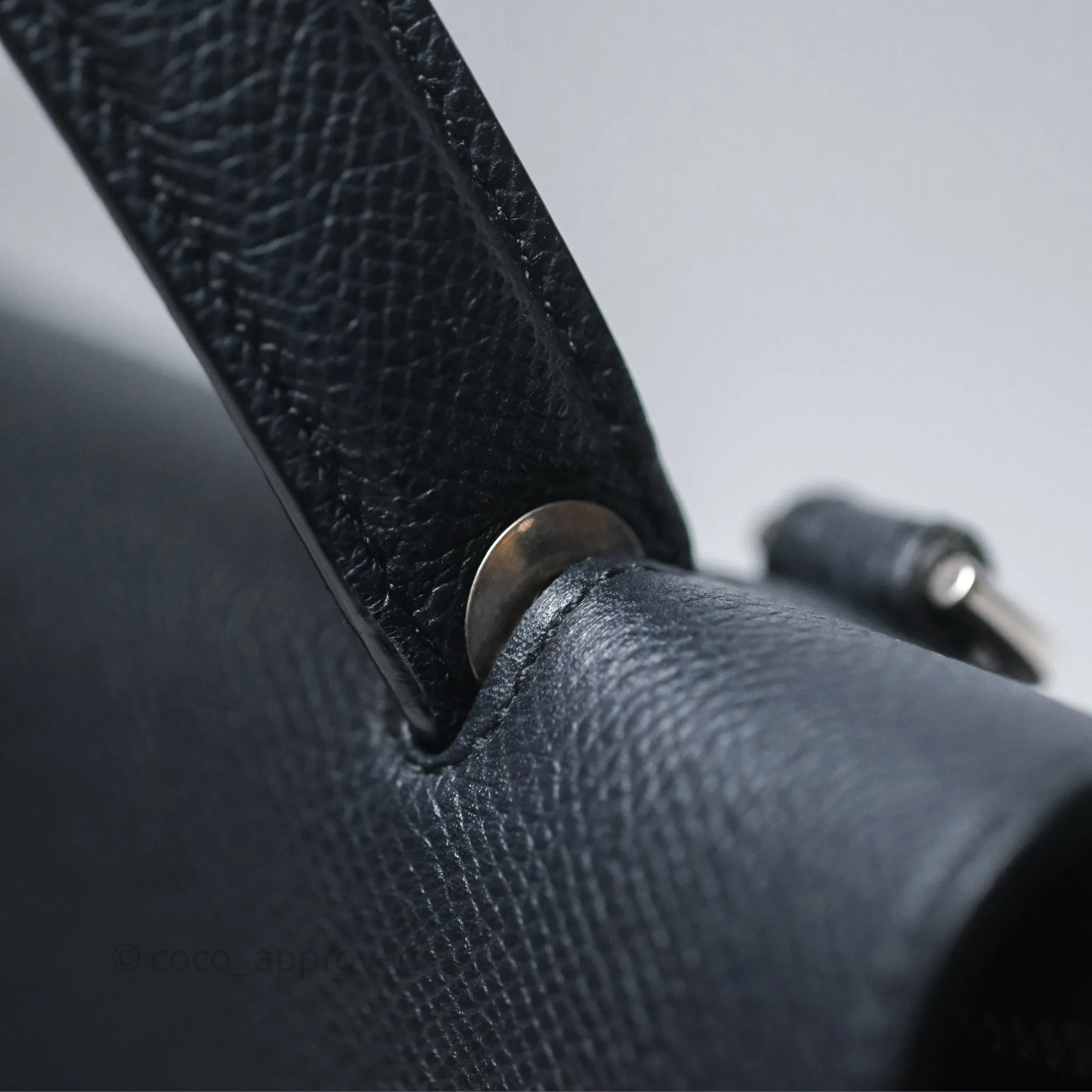 Celine Mini Belt Bag Navy Grained Calfskin Silver Hardware