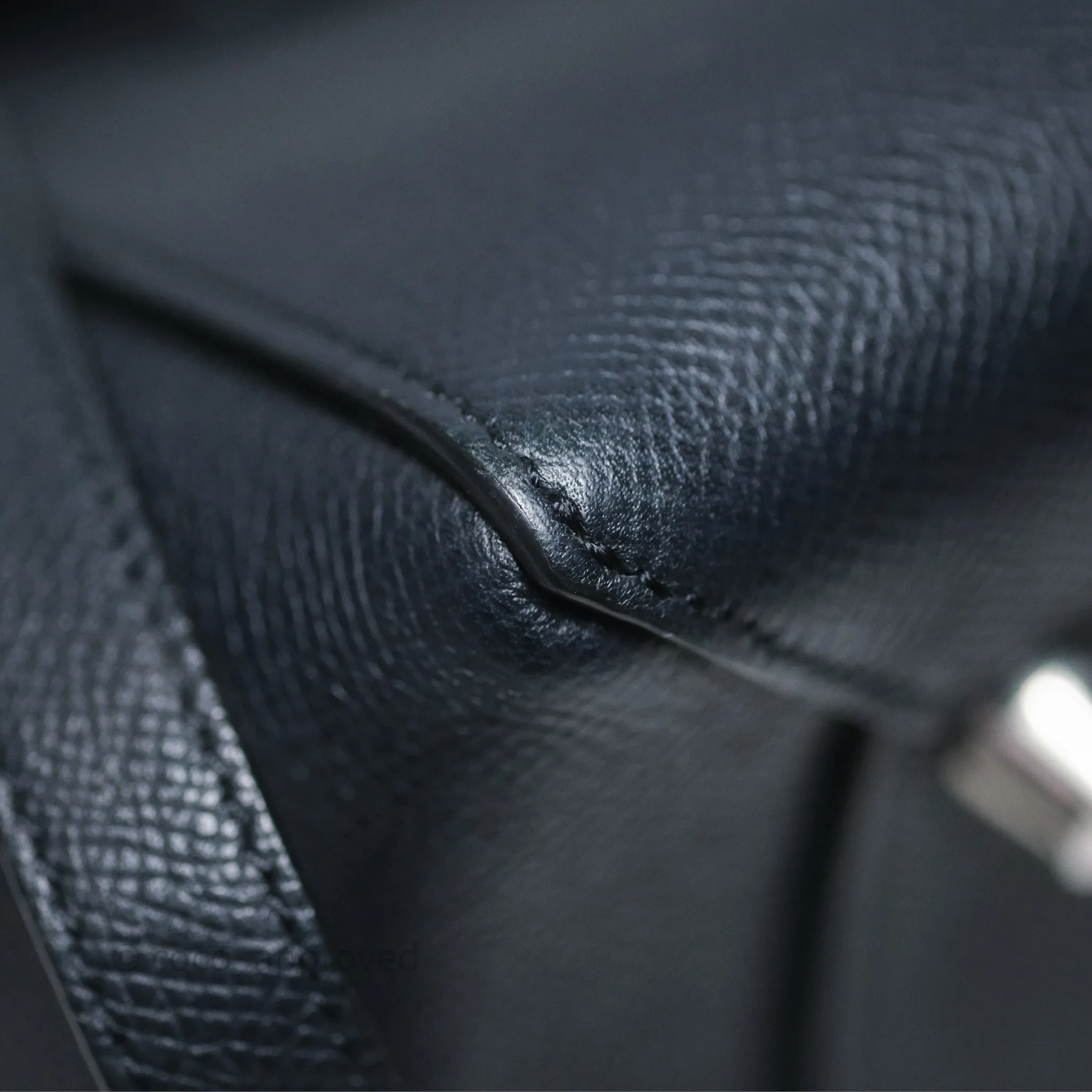 Celine Mini Belt Bag Navy Grained Calfskin Silver Hardware