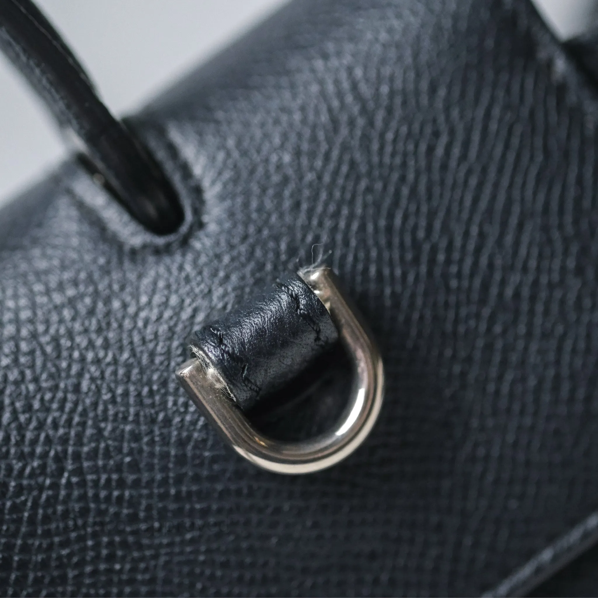 Celine Mini Belt Bag Navy Grained Calfskin Silver Hardware