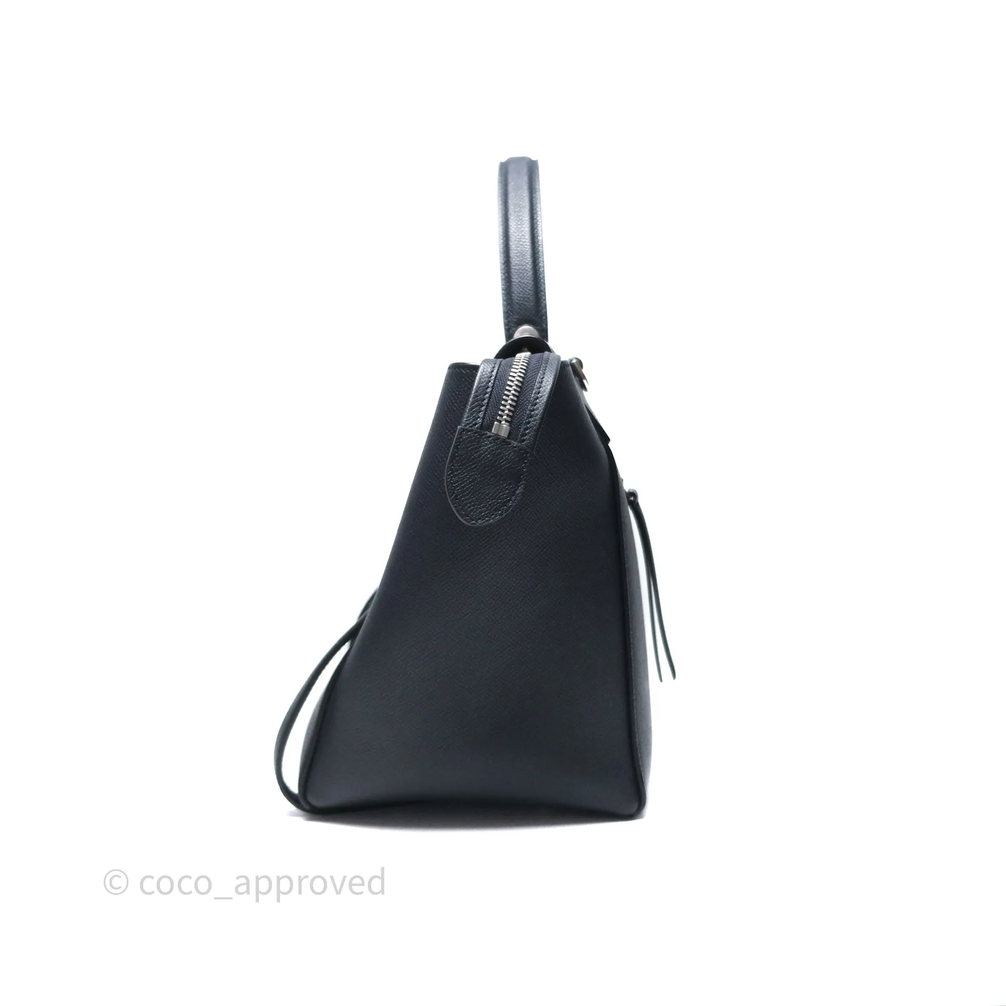 Celine Mini Belt Bag Navy Grained Calfskin Silver Hardware