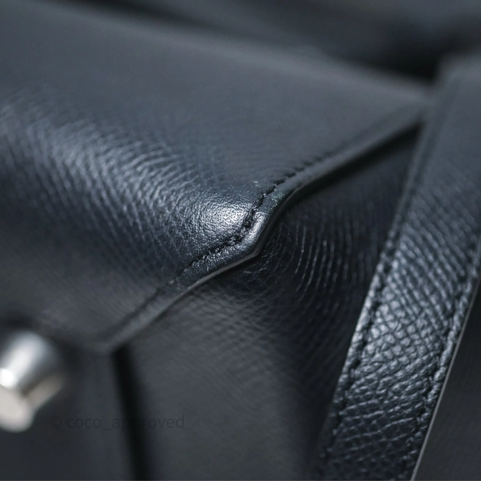 Celine Mini Belt Bag Navy Grained Calfskin Silver Hardware