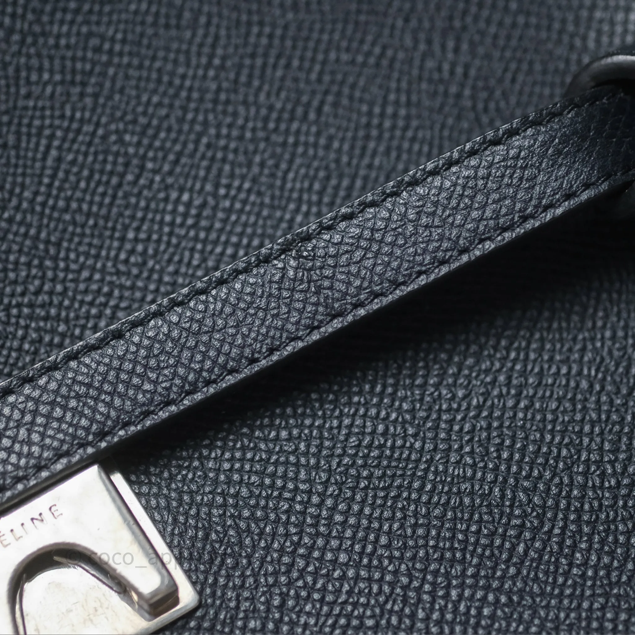 Celine Mini Belt Bag Navy Grained Calfskin Silver Hardware