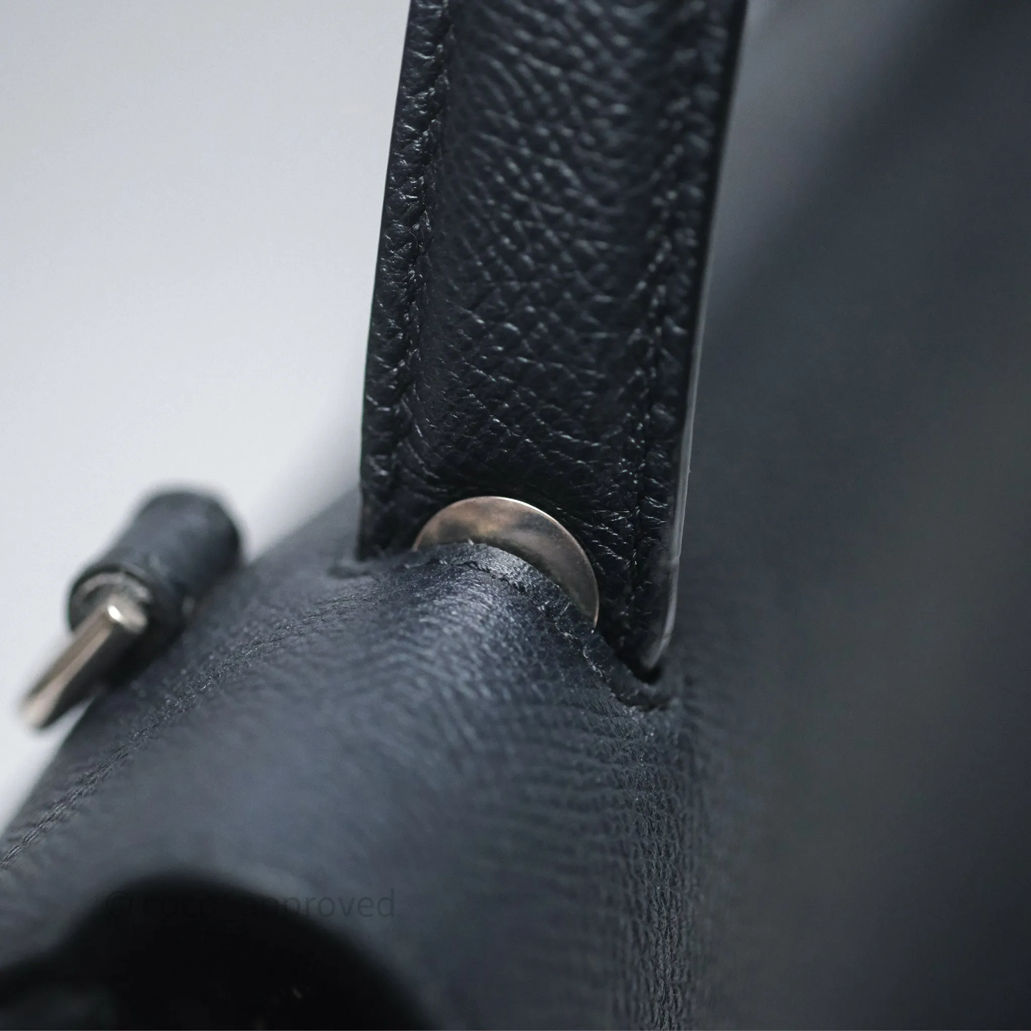 Celine Mini Belt Bag Navy Grained Calfskin Silver Hardware
