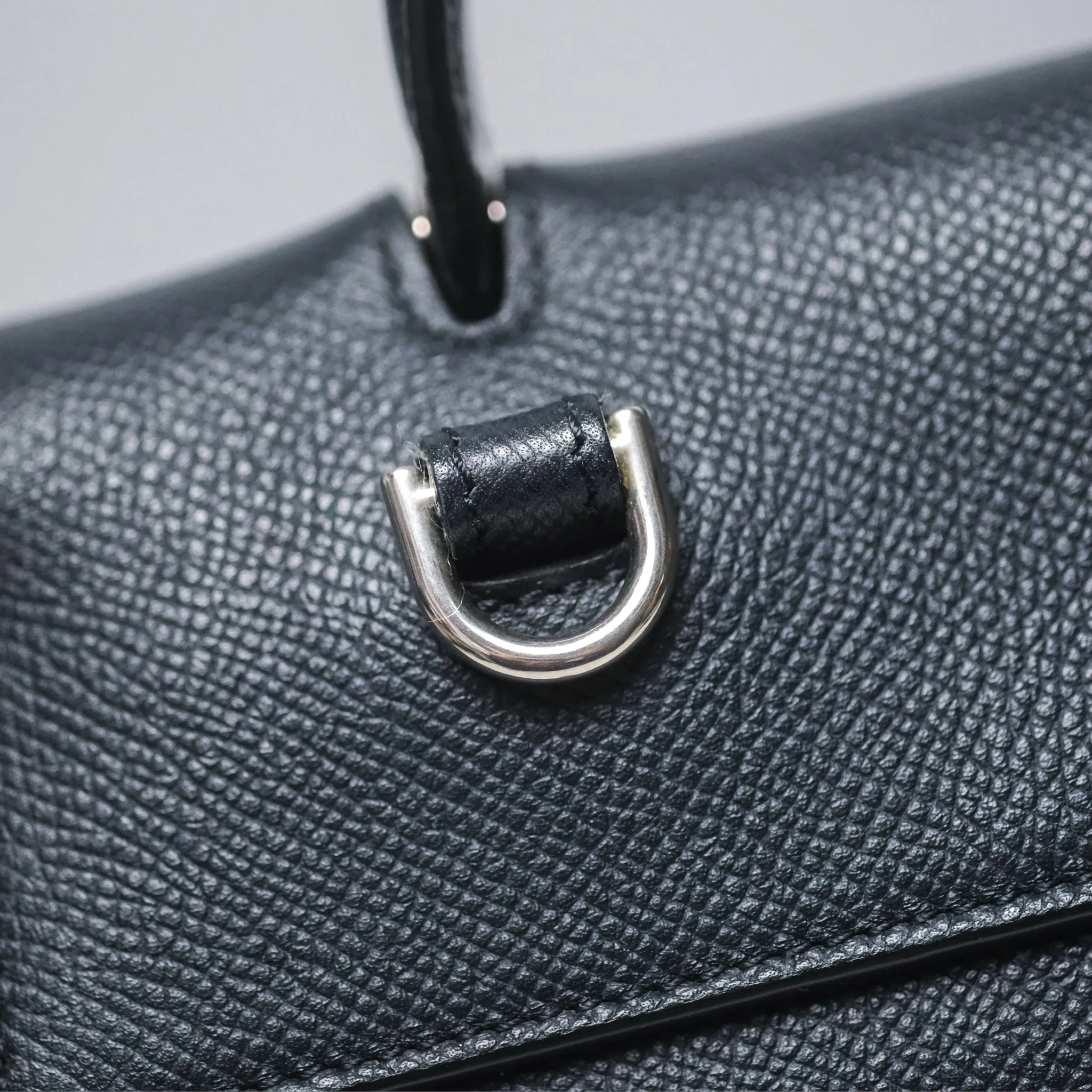 Celine Mini Belt Bag Navy Grained Calfskin Silver Hardware