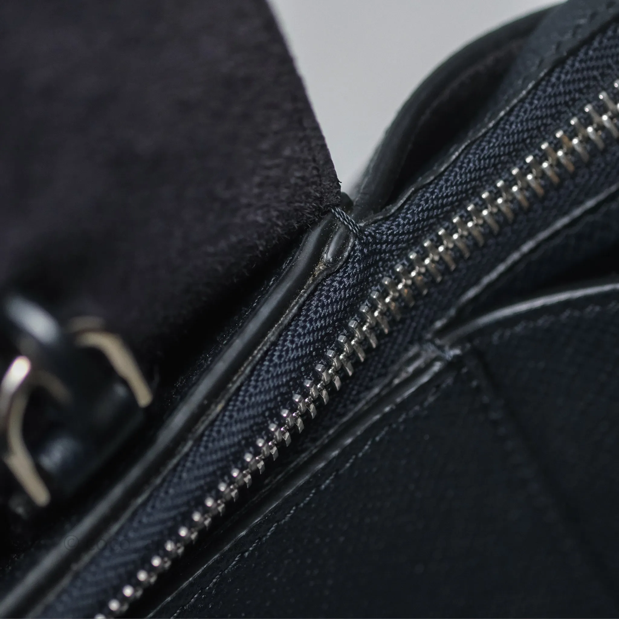 Celine Mini Belt Bag Navy Grained Calfskin Silver Hardware