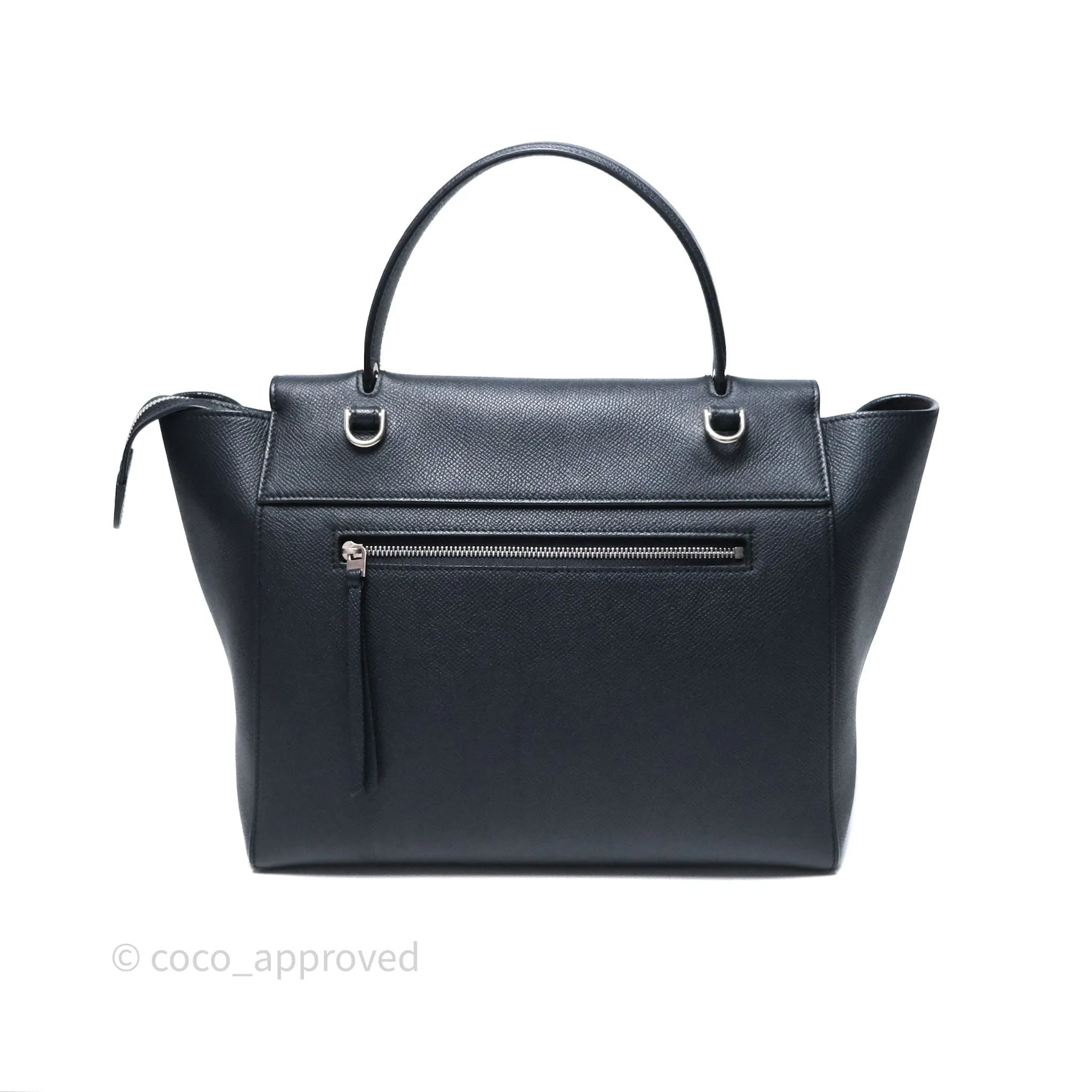 Celine Mini Belt Bag Navy Grained Calfskin Silver Hardware