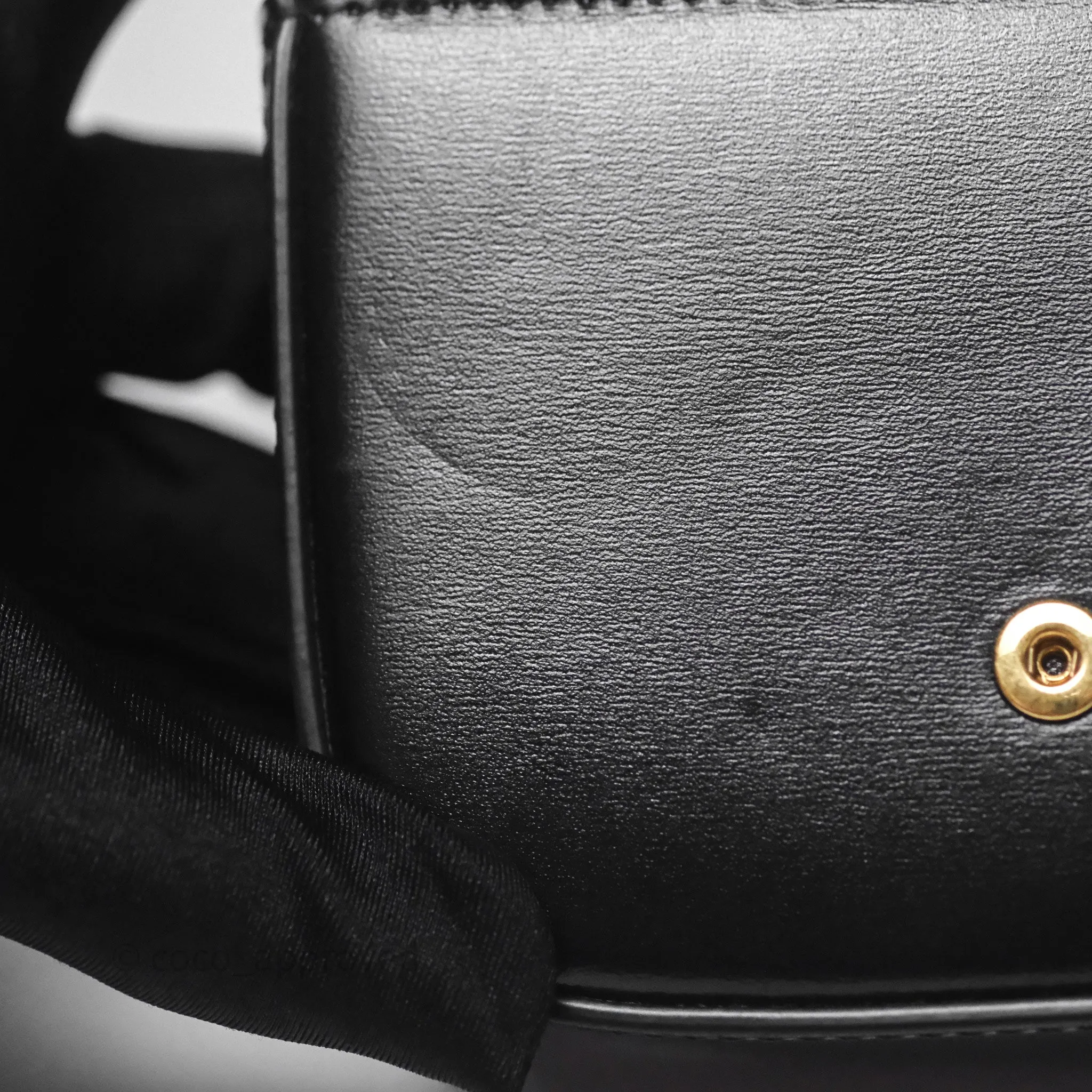 Celine Mini Claude Triomphe Bag Black Shiny Calfskin
