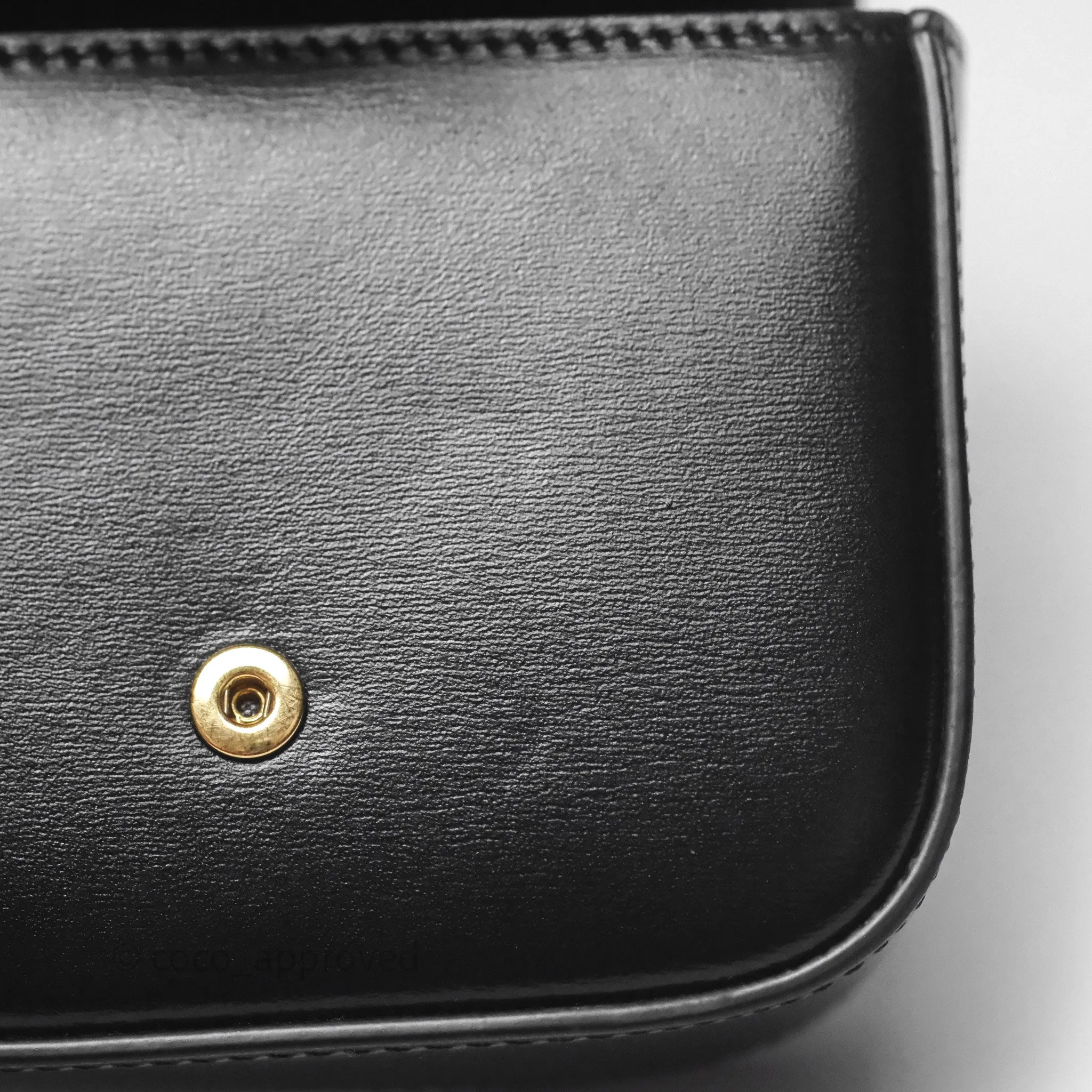 Celine Mini Claude Triomphe Bag Black Shiny Calfskin