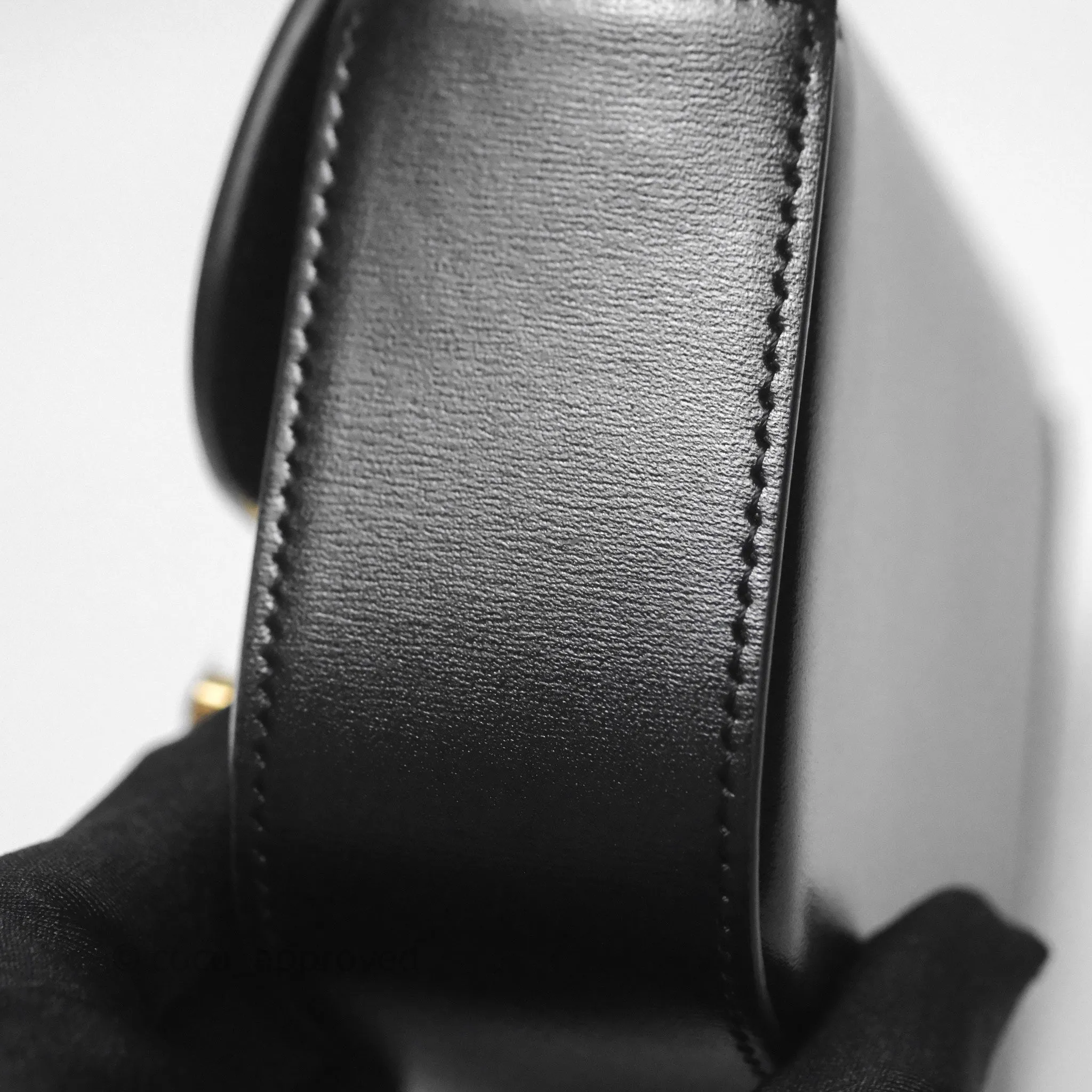 Celine Mini Claude Triomphe Bag Black Shiny Calfskin
