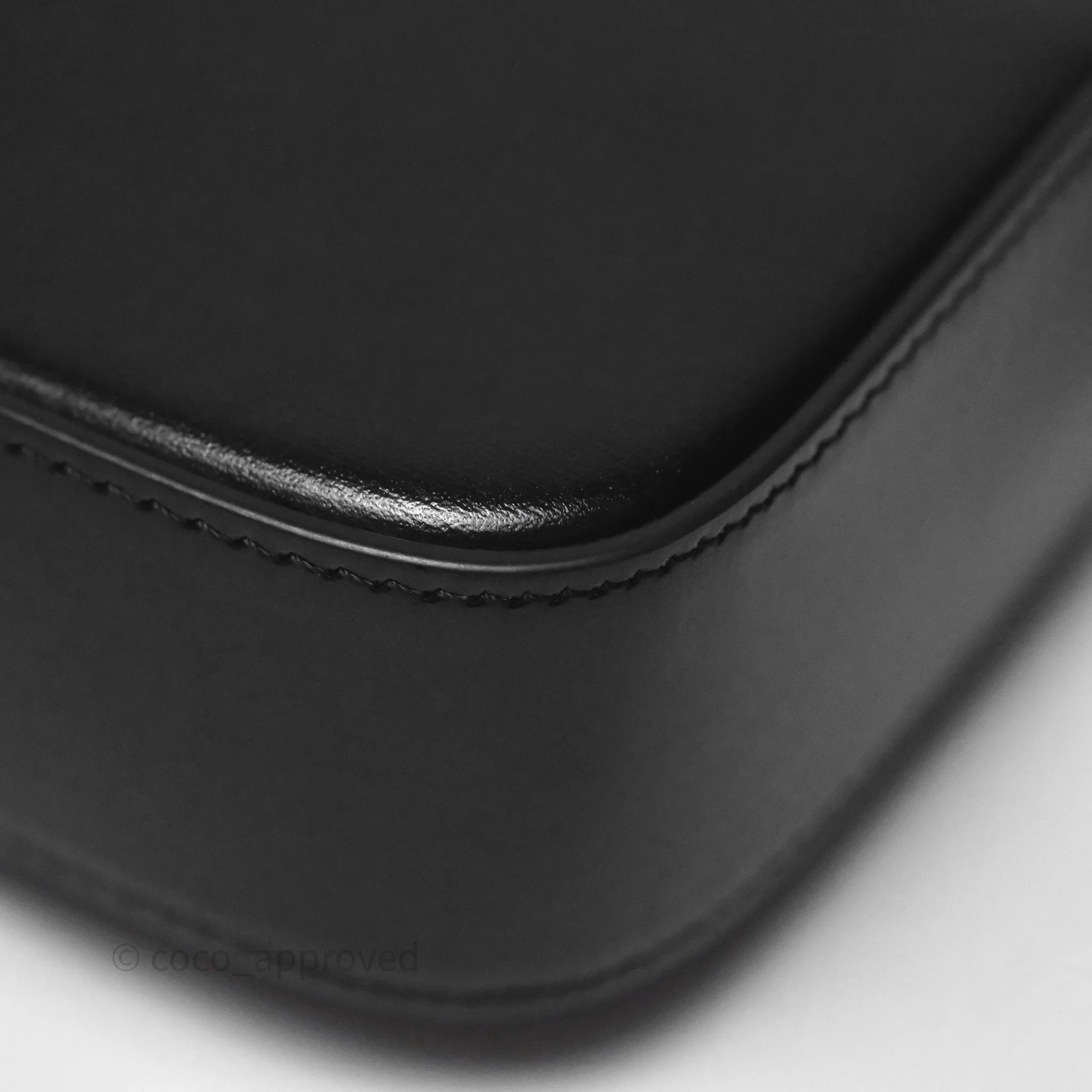 Celine Mini Claude Triomphe Bag Black Shiny Calfskin