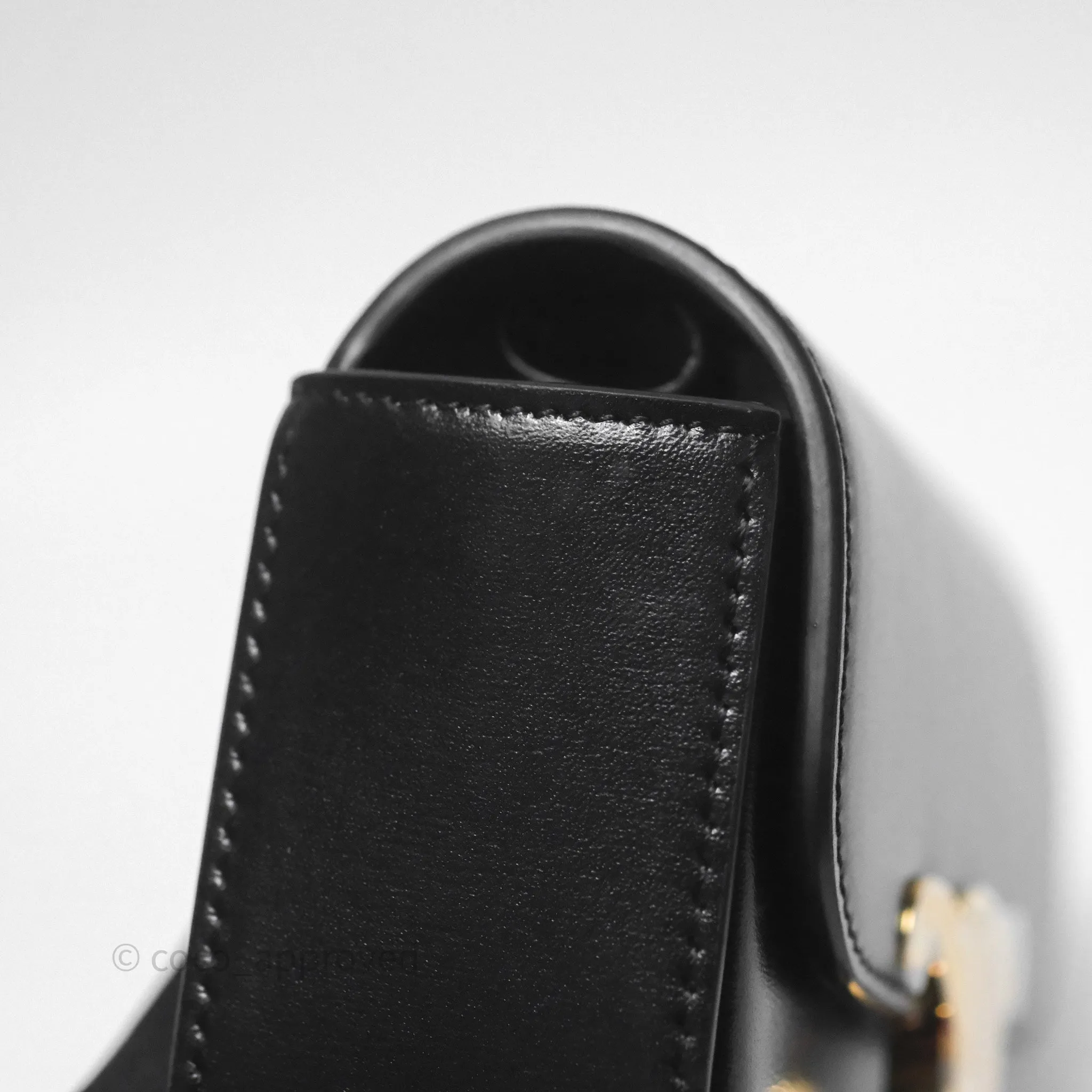 Celine Mini Claude Triomphe Bag Black Shiny Calfskin