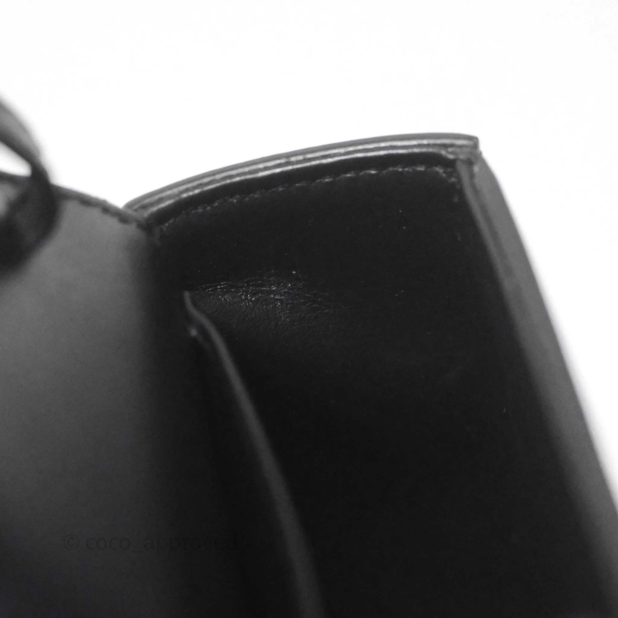 Celine Mini Claude Triomphe Bag Black Shiny Calfskin