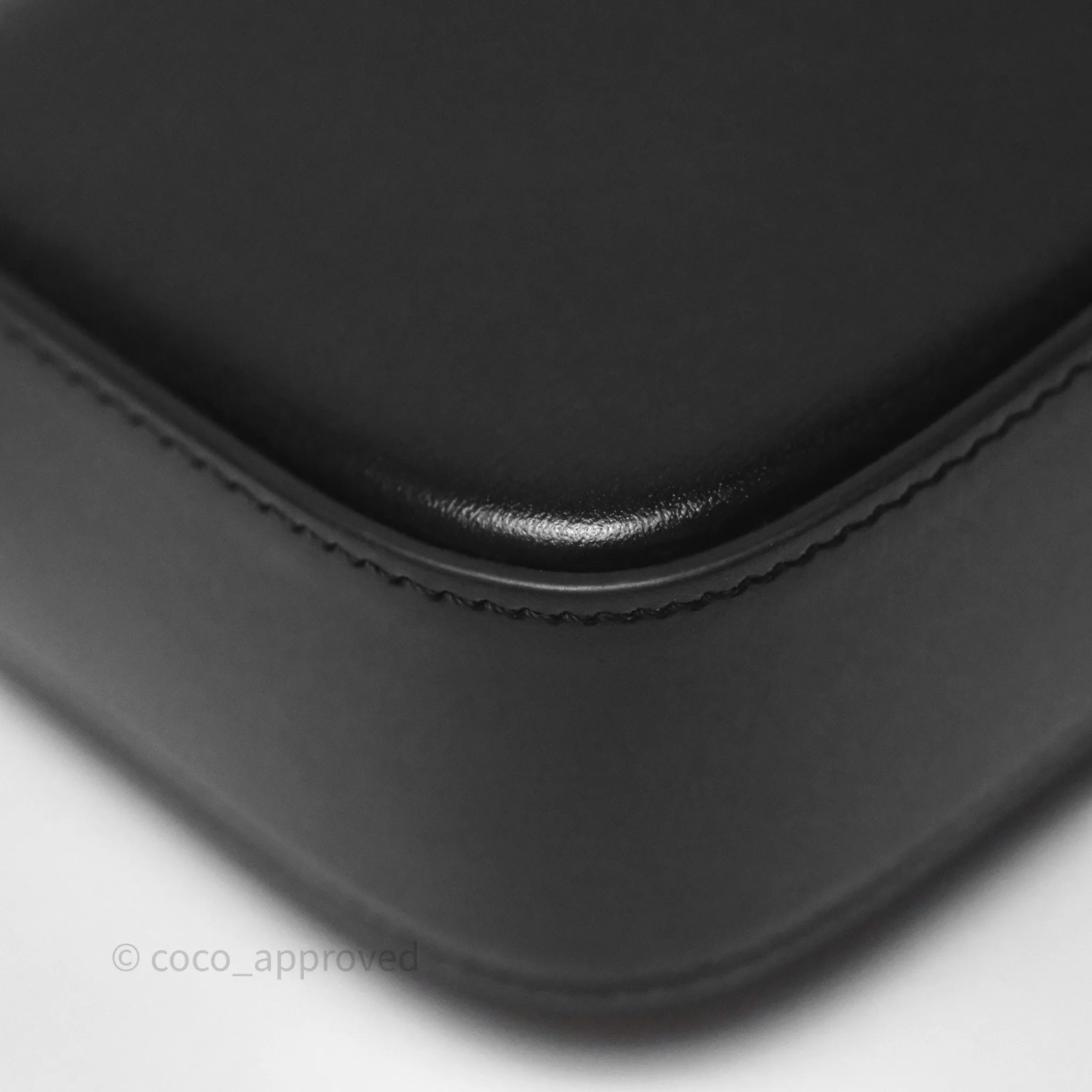 Celine Mini Claude Triomphe Bag Black Shiny Calfskin