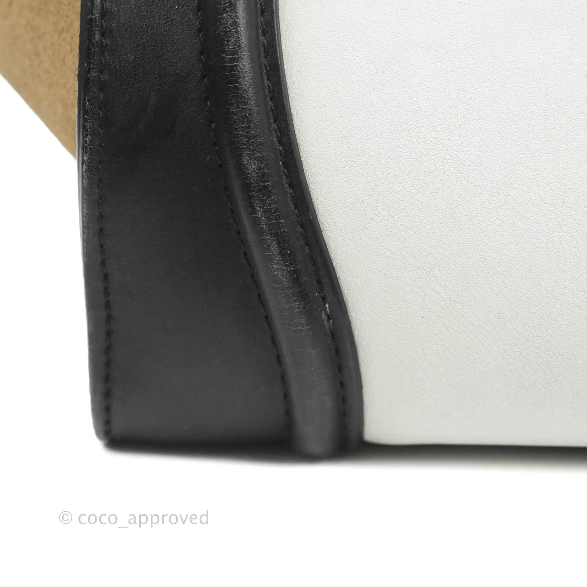 Celine Mini Luggage Bag Black/White/Brown Calfskin