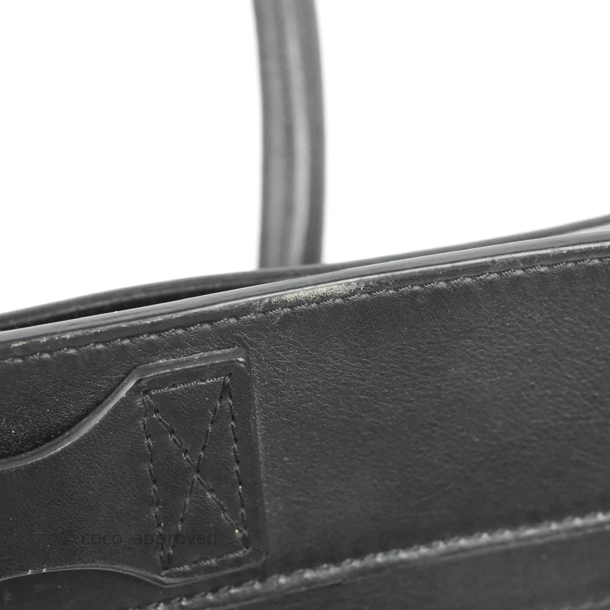 Celine Mini Luggage Bag Black/White/Brown Calfskin